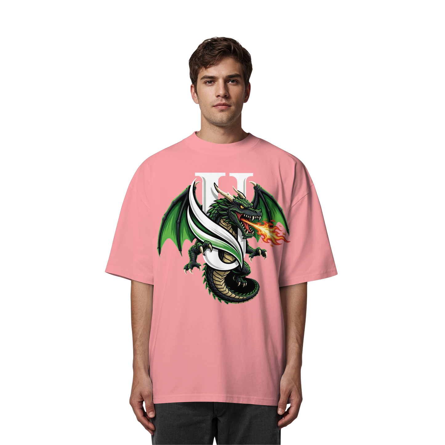 Unterzone Dragon/Drache - Organic Oversize Shirt