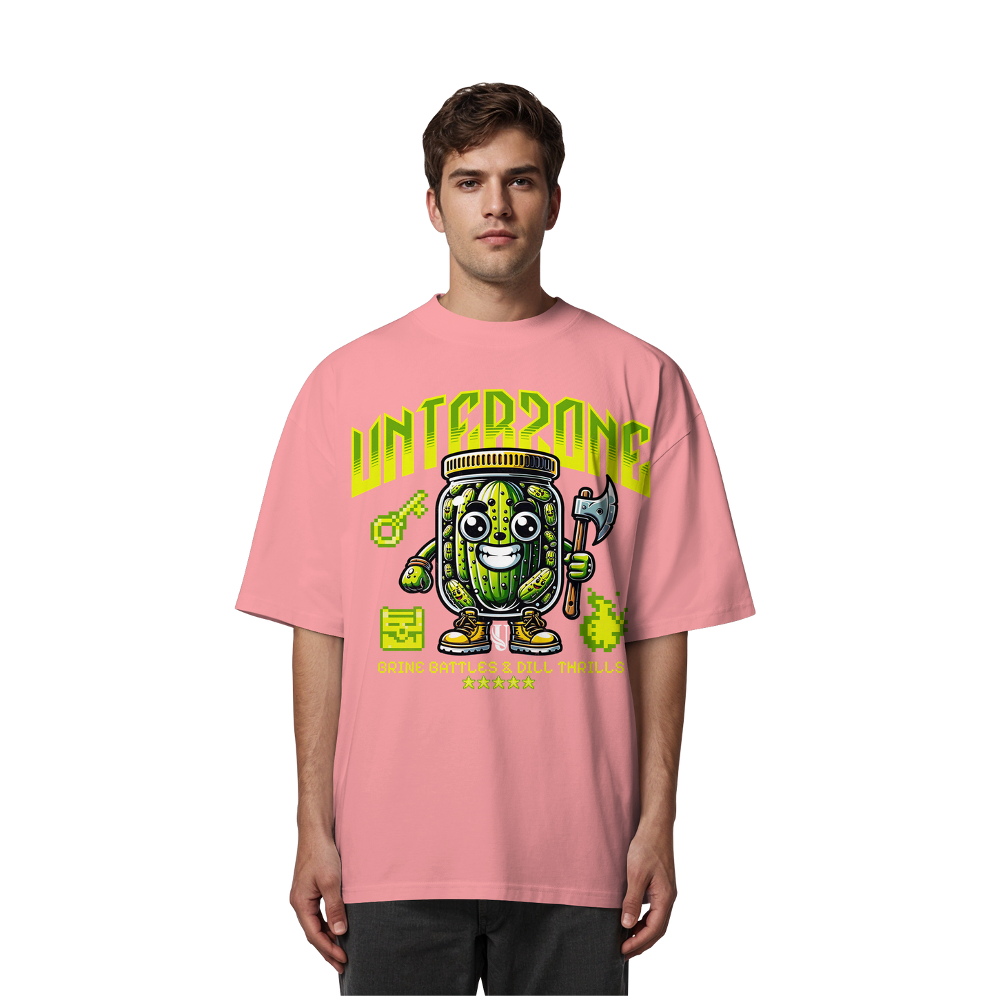 Unterzone Pickle Warrior - Organic Oversize Shirt