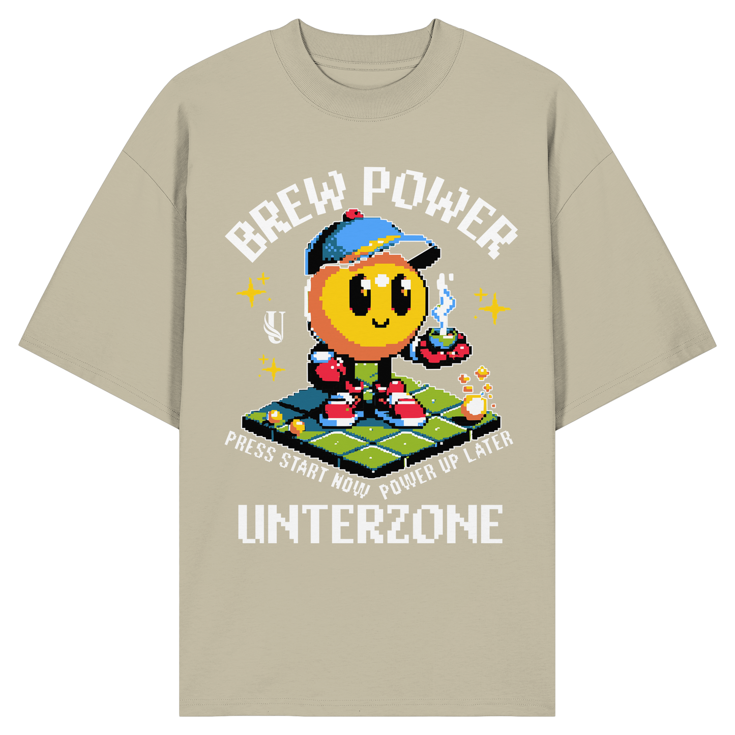 Unterzone Brew Power Organic Oversize Shirt - Organic Oversize Shirt