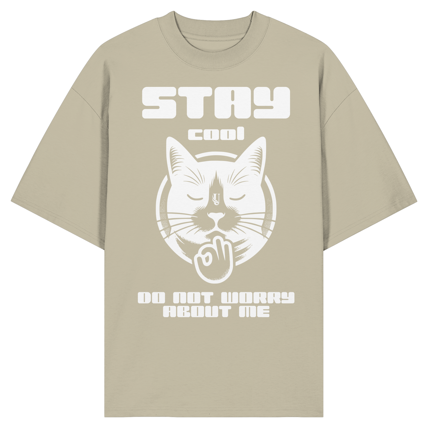 Unterzone Stay Cool Cat - Organic Oversize Shirt