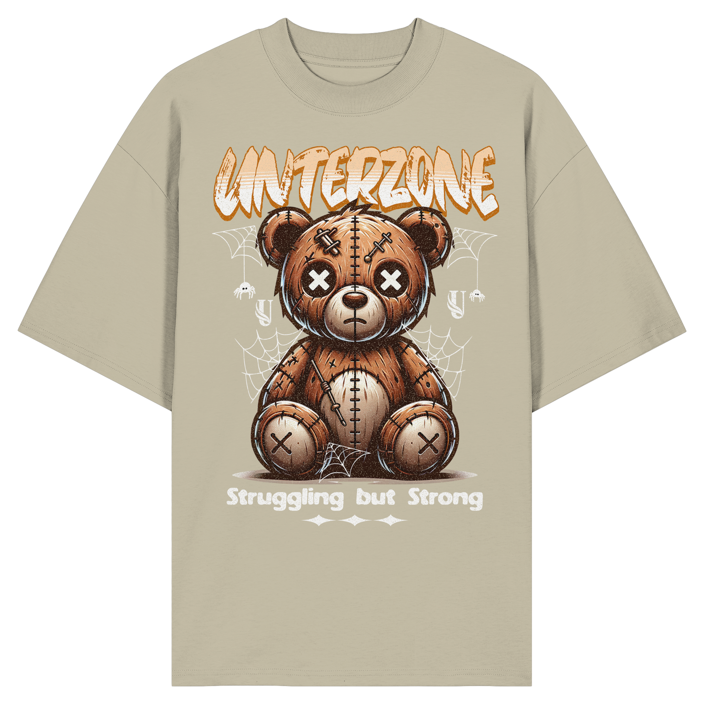 Unterzone The Bear Despair - Organic Oversize Shirt