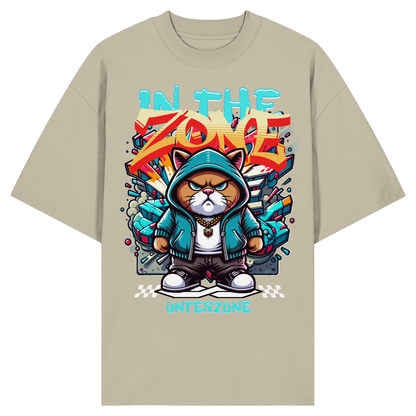 Unterzone Cat In The Zone – Oversize-Shirt aus Bio-Baumwolle