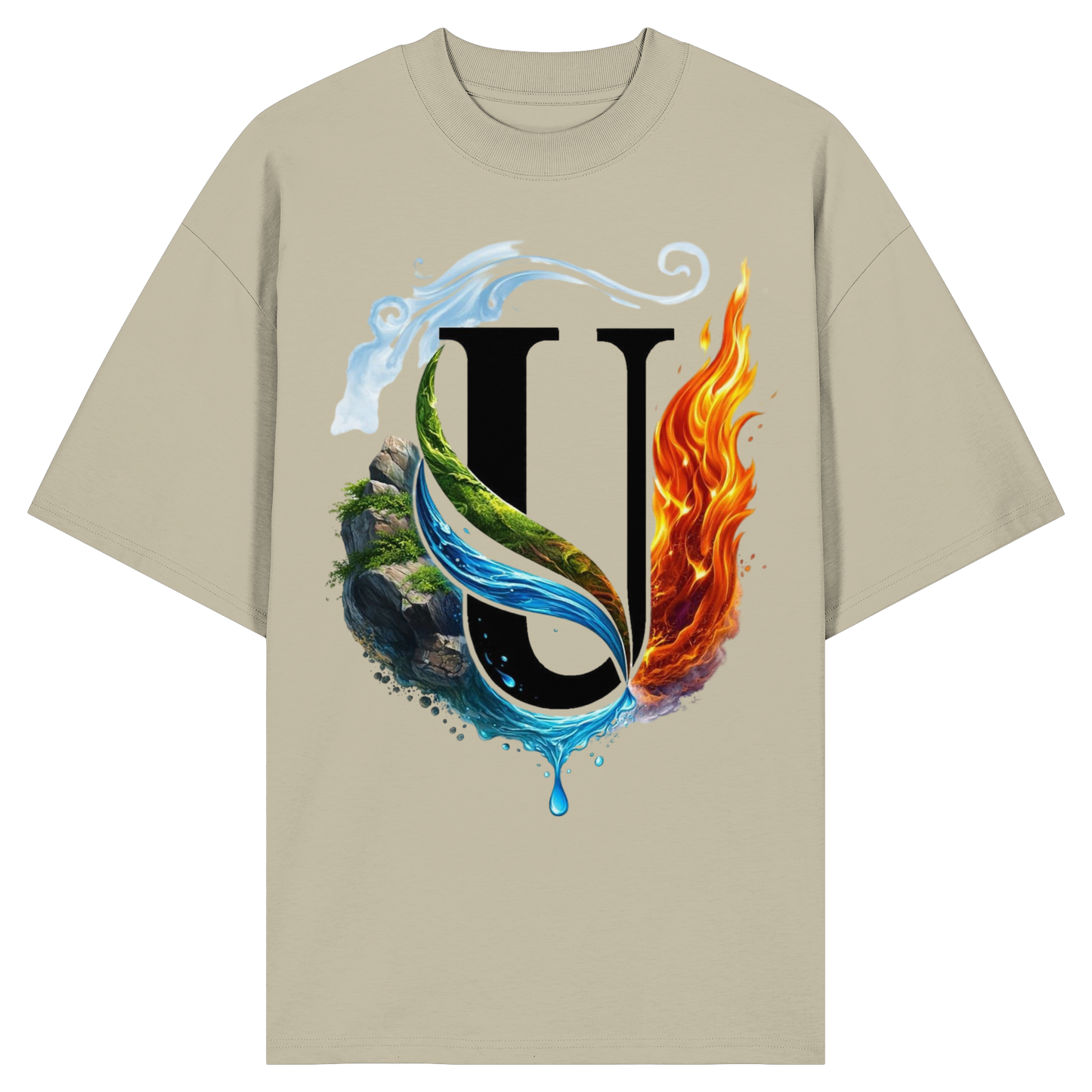 Unterzone Four Elements - Organic Oversize Shirt