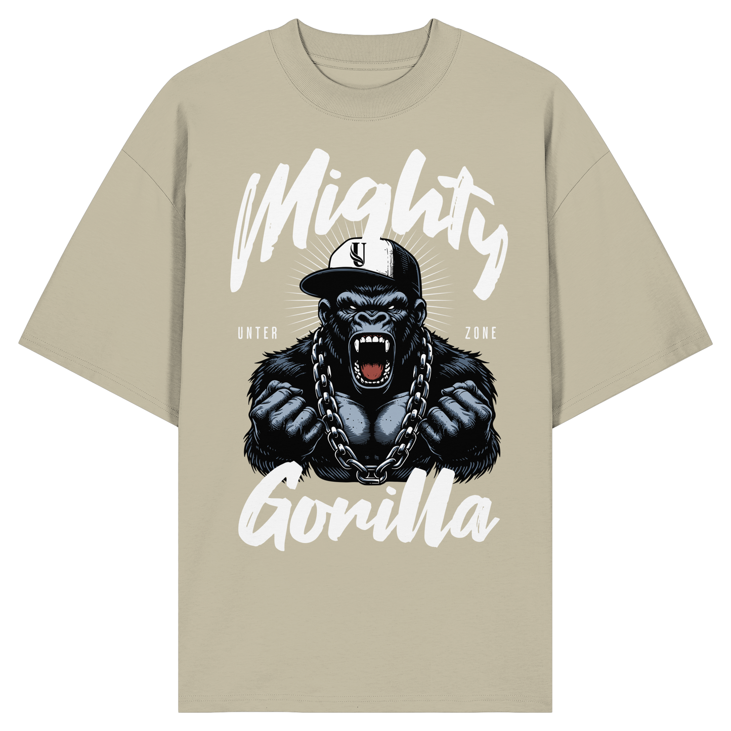 Unterzone Mighty Gorilla - Organic Oversize Shirt