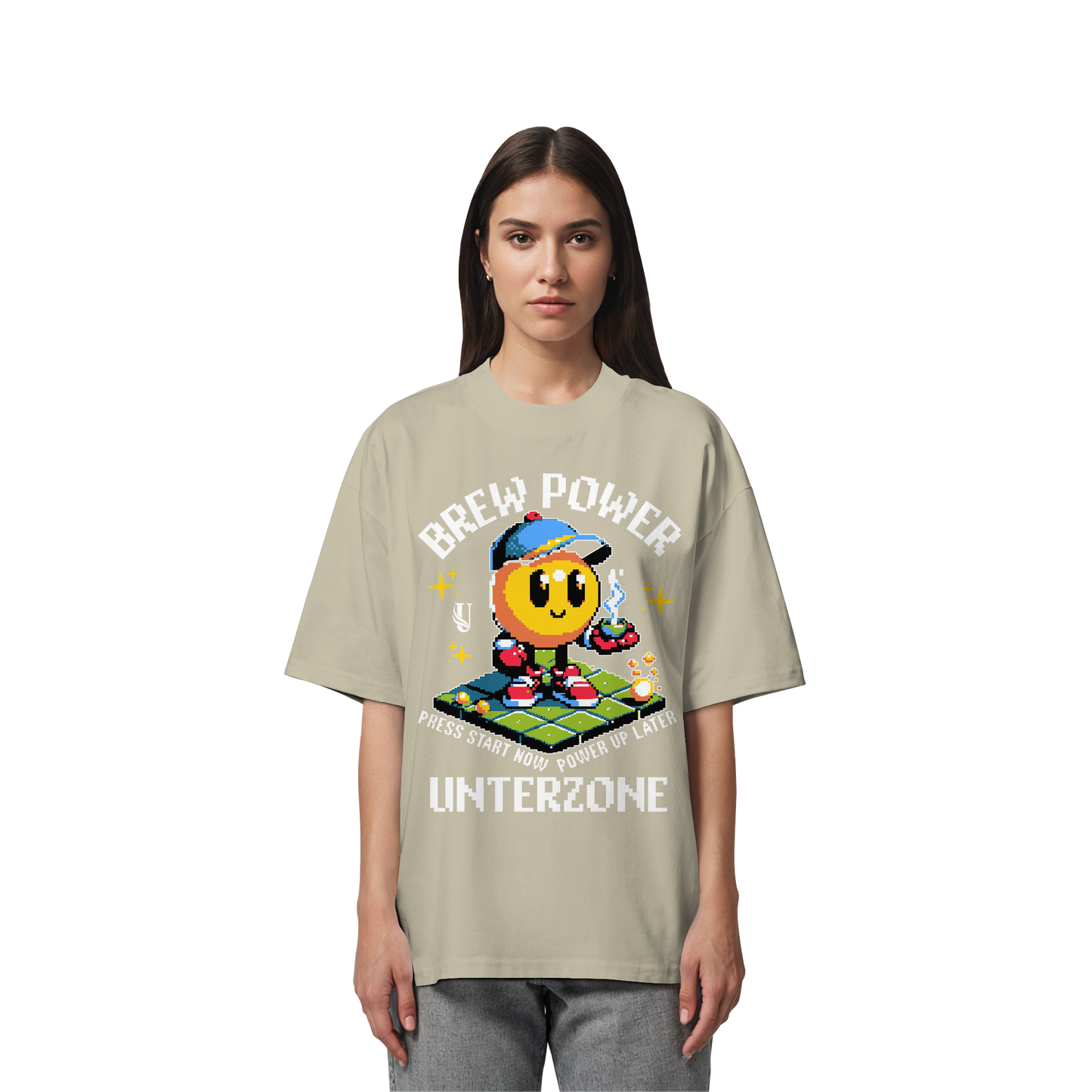 Unterzone Brew Power Organic Oversize Shirt - Organic Oversize Shirt