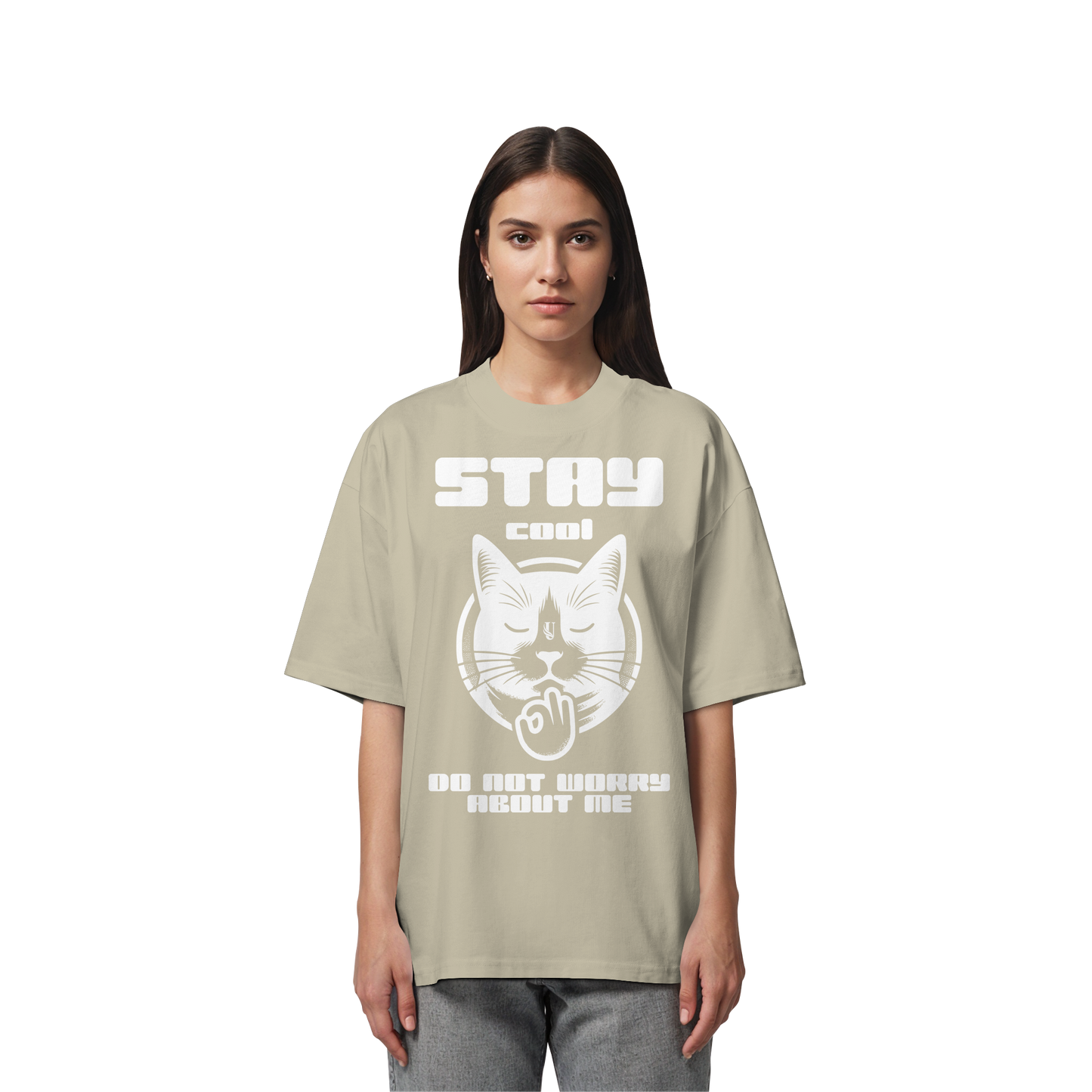 Unterzone Stay Cool Cat - Organic Oversize Shirt