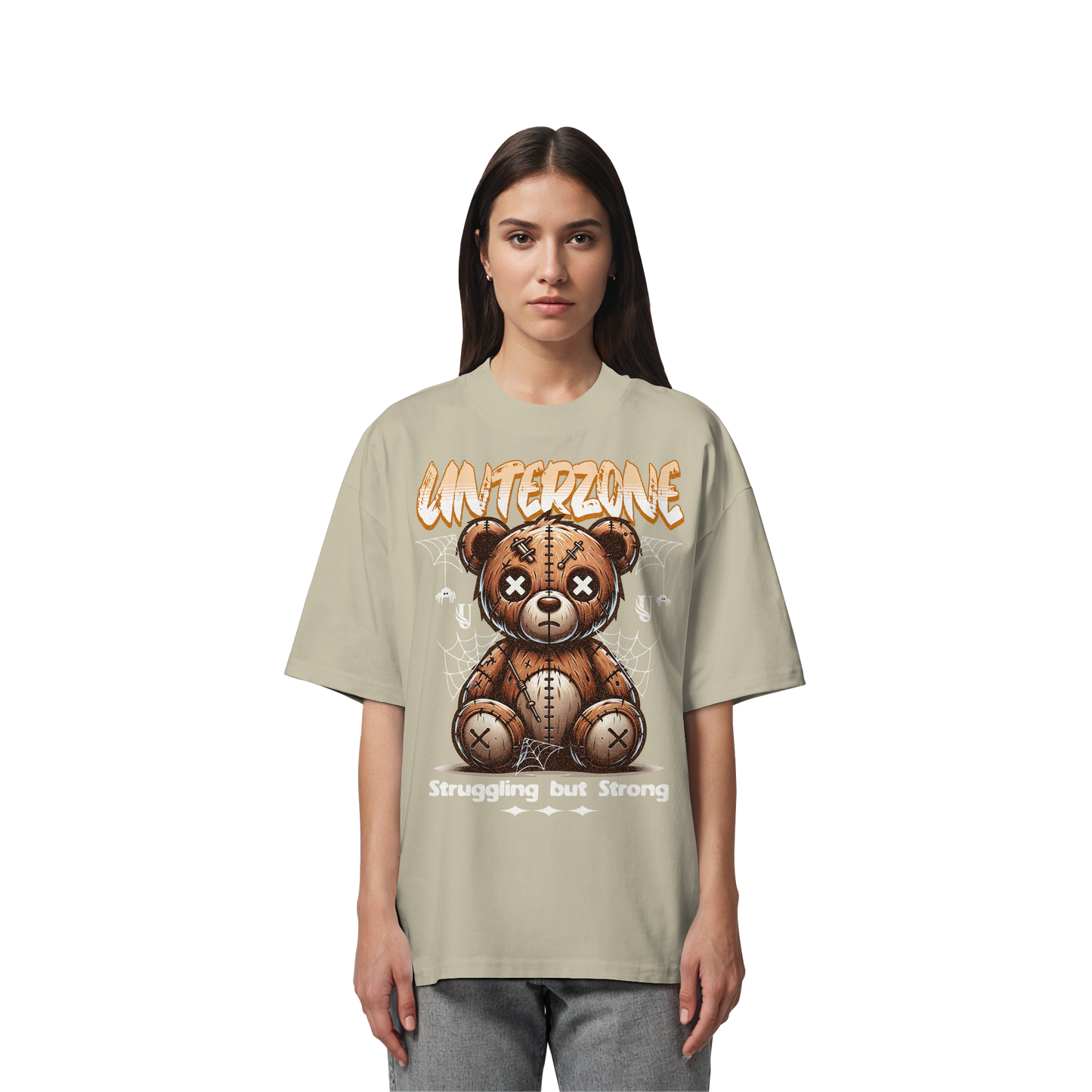 Unterzone The Bear Despair - Organic Oversize Shirt