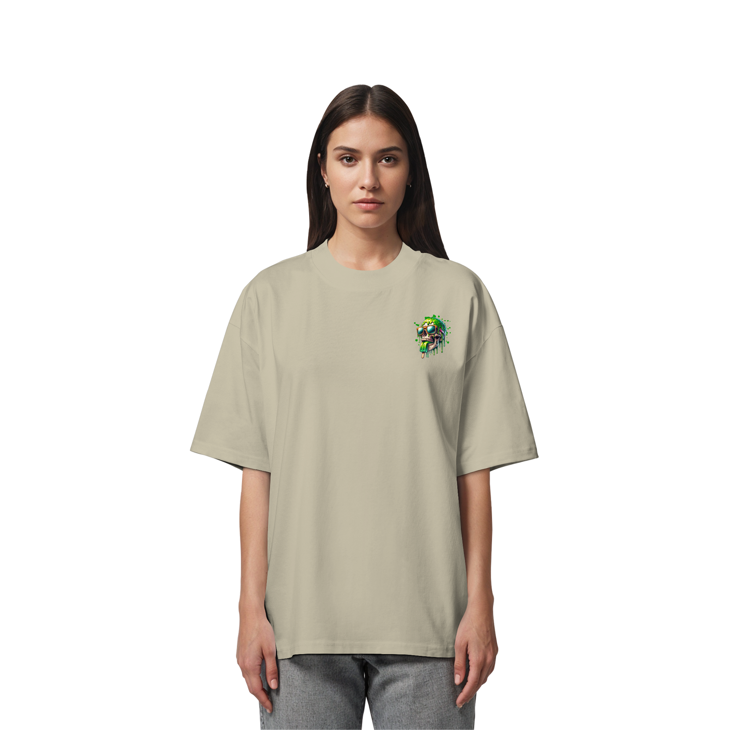 Unterzone Make Me Happy - Organic Oversize Shirt