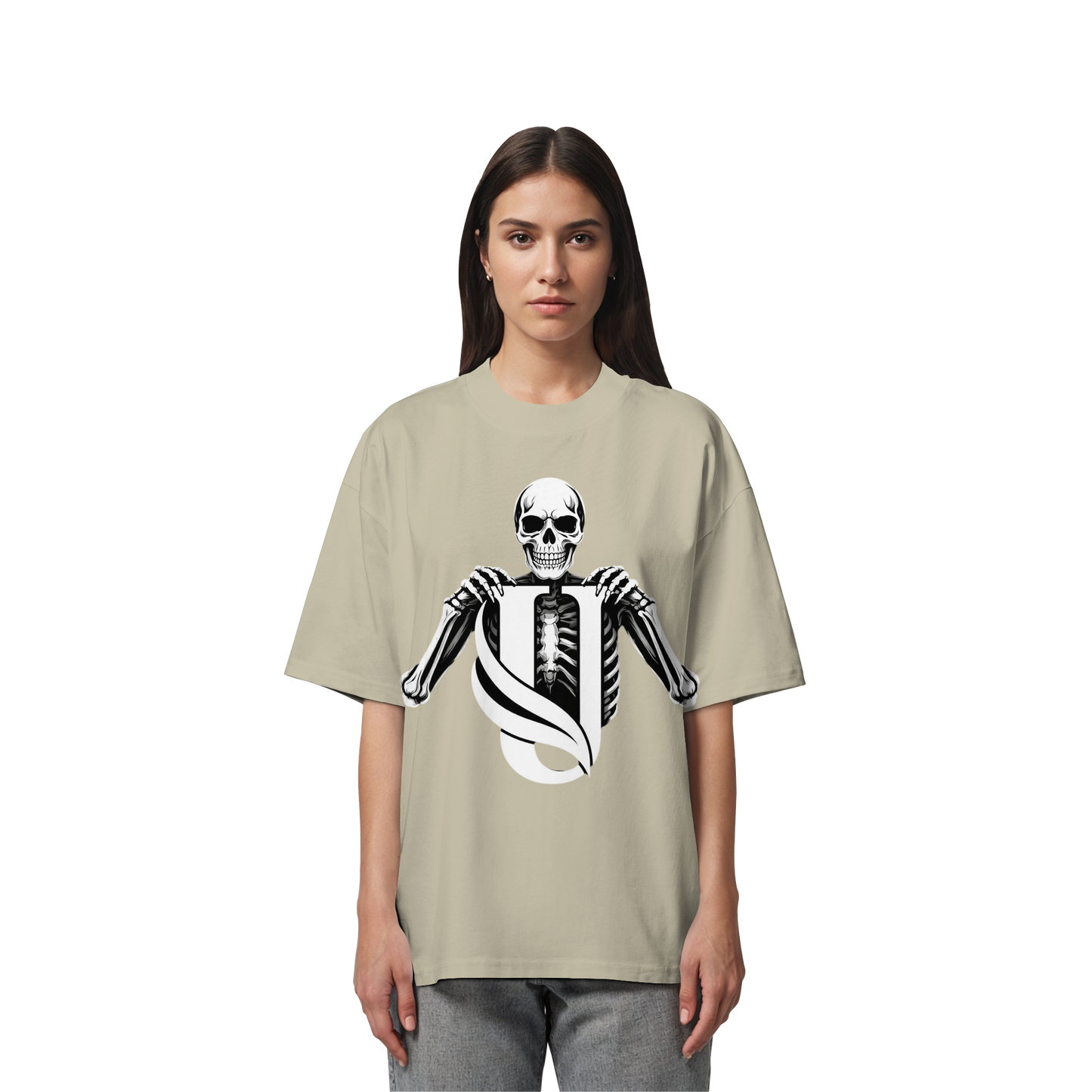 Unterzone Skull - Organic Oversize Shirt