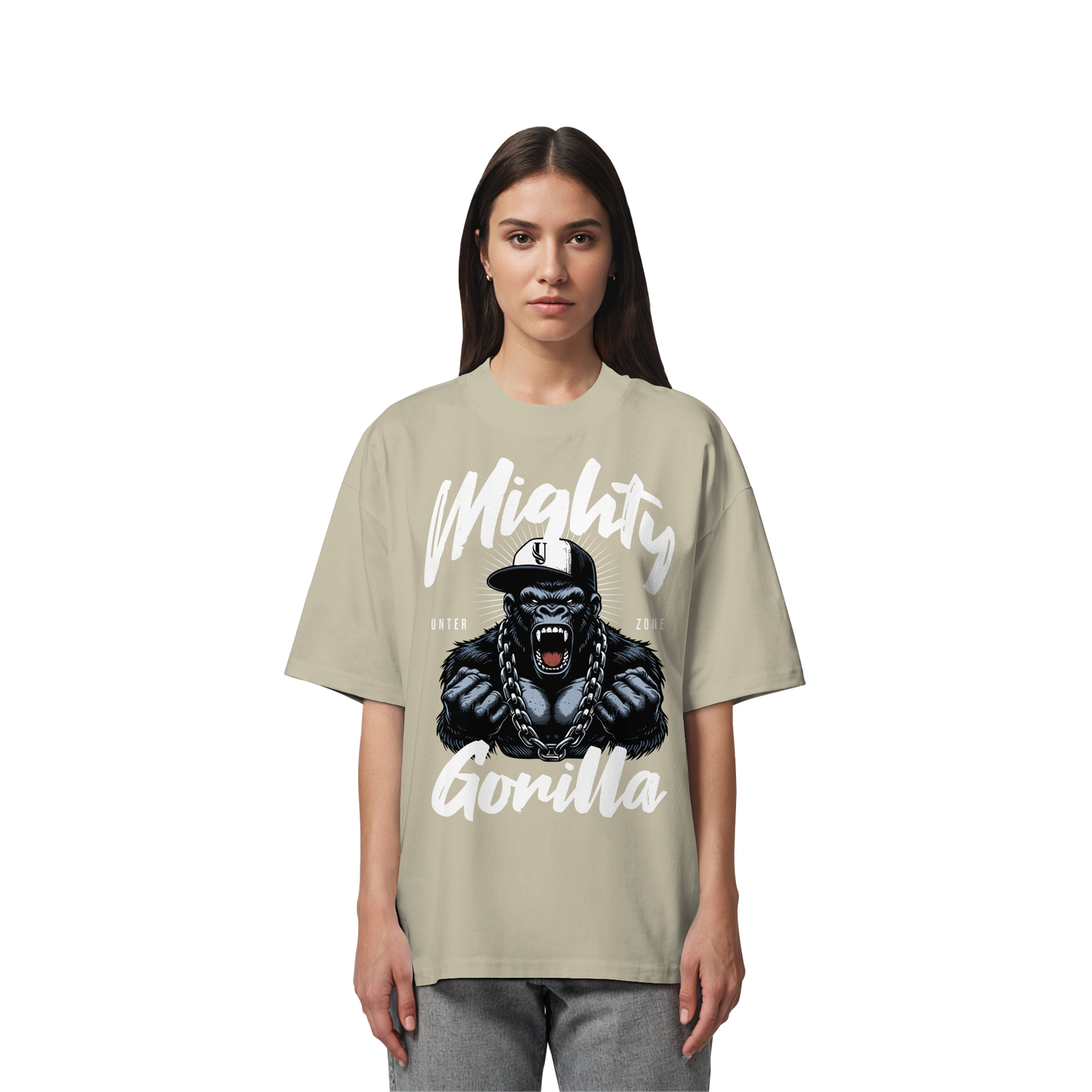 Unterzone Mighty Gorilla - Organic Oversize Shirt