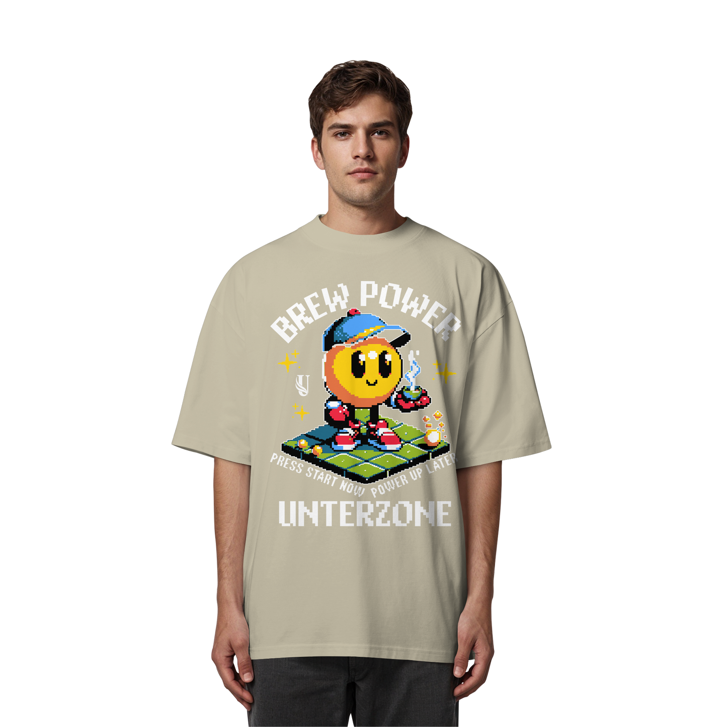 Unterzone Brew Power Organic Oversize Shirt - Organic Oversize Shirt