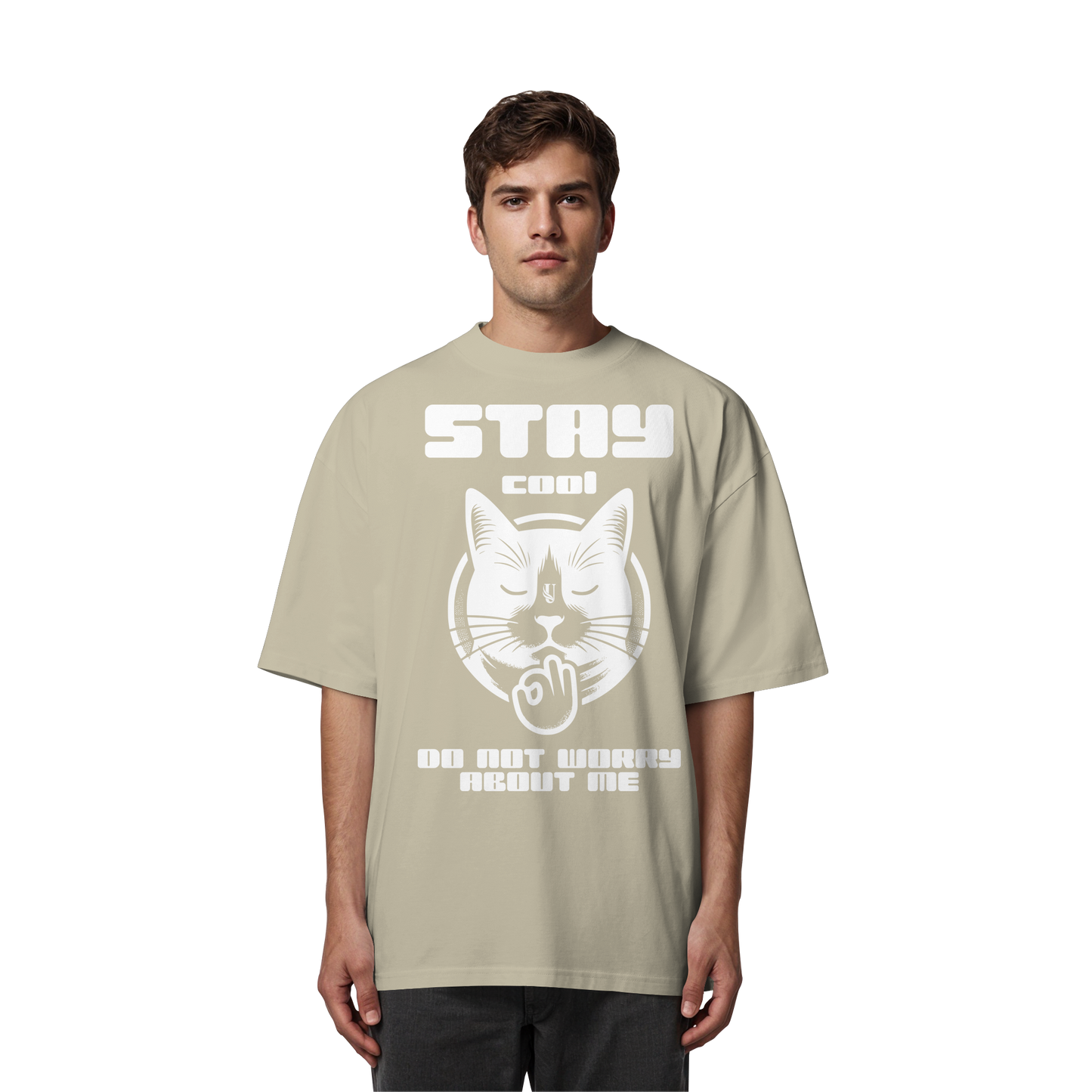 Unterzone Stay Cool Cat - Organic Oversize Shirt