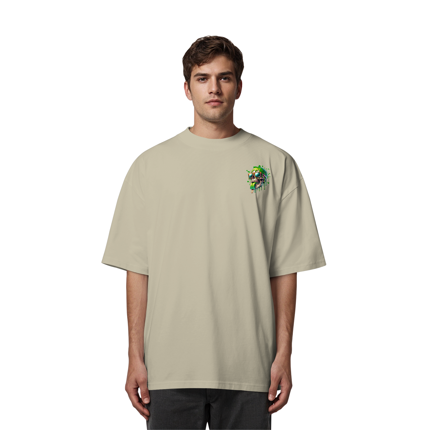 Unterzone Make Me Happy - Organic Oversize Shirt