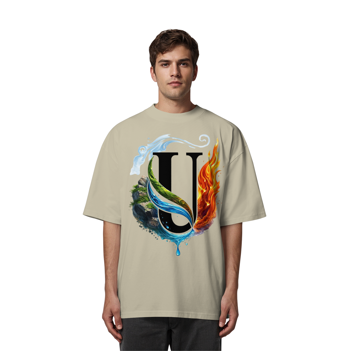 Unterzone Four Elements - Organic Oversize Shirt