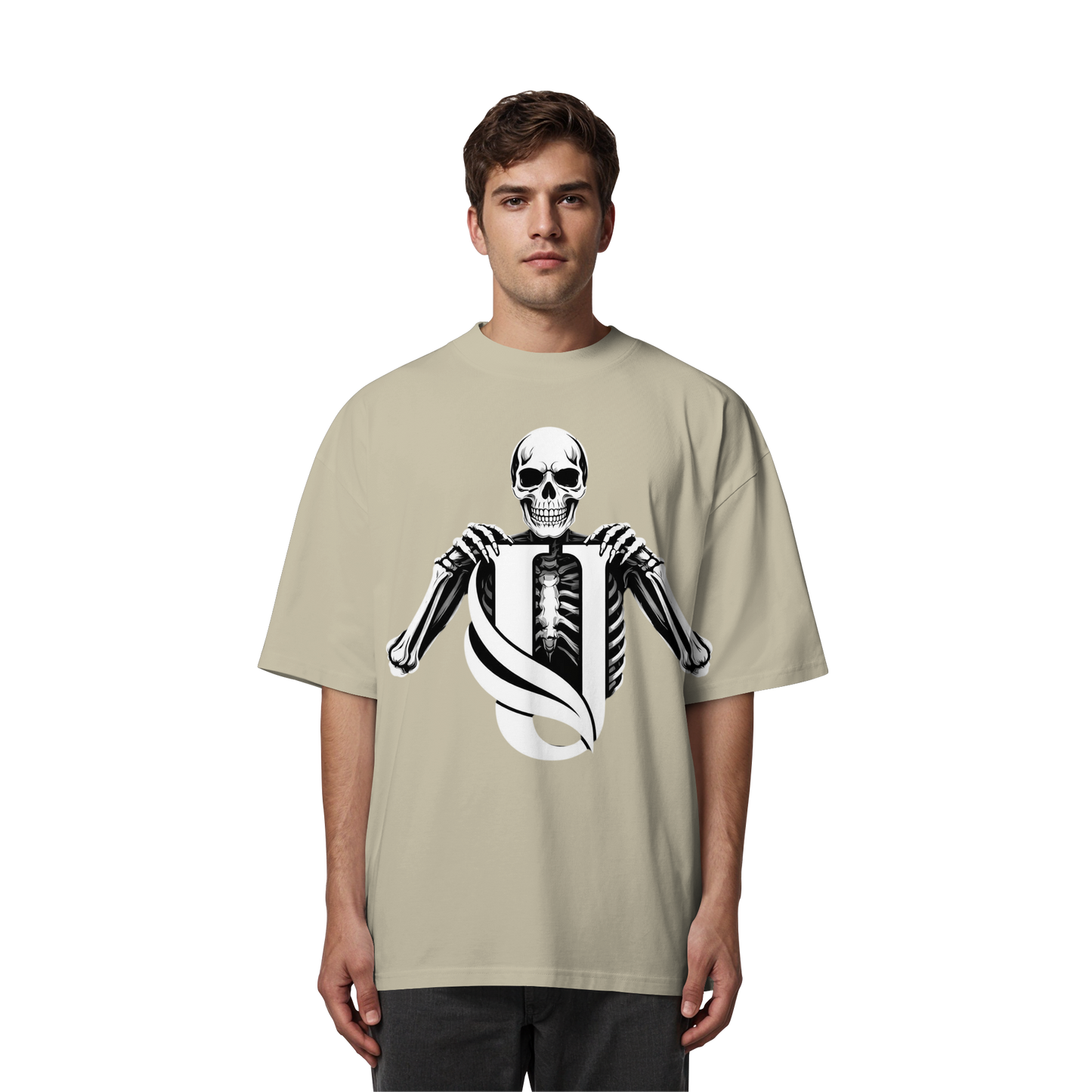 Unterzone Skull - Organic Oversize Shirt