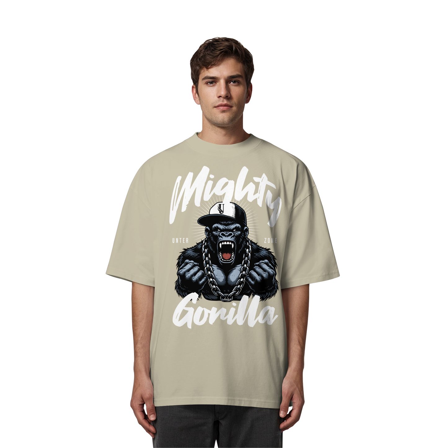 Unterzone Mighty Gorilla - Organic Oversize Shirt