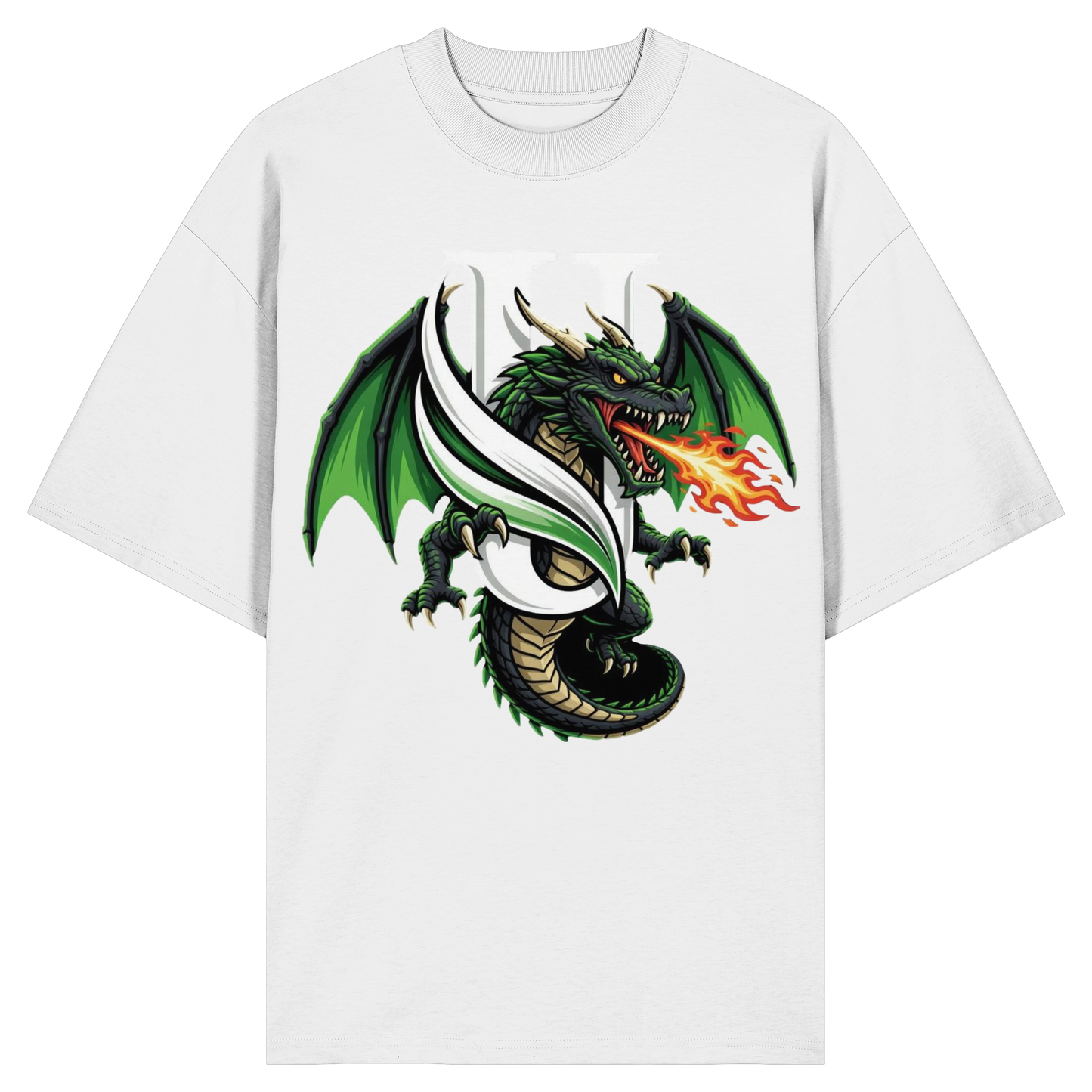 Unterzone Dragon/Drache - Organic Oversize Shirt
