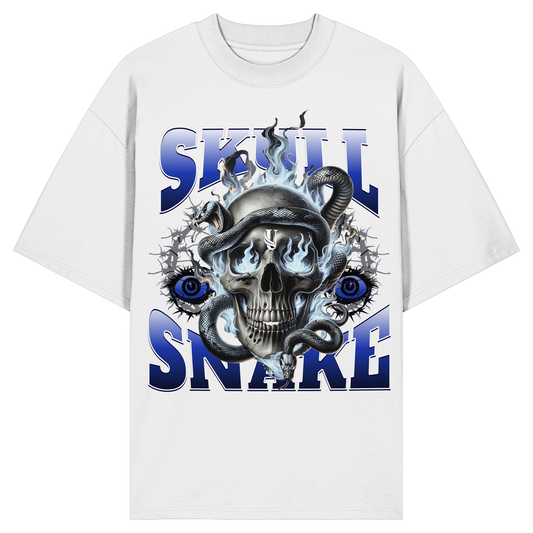 Unterzone Skull Snake - Organic Oversize Shirt