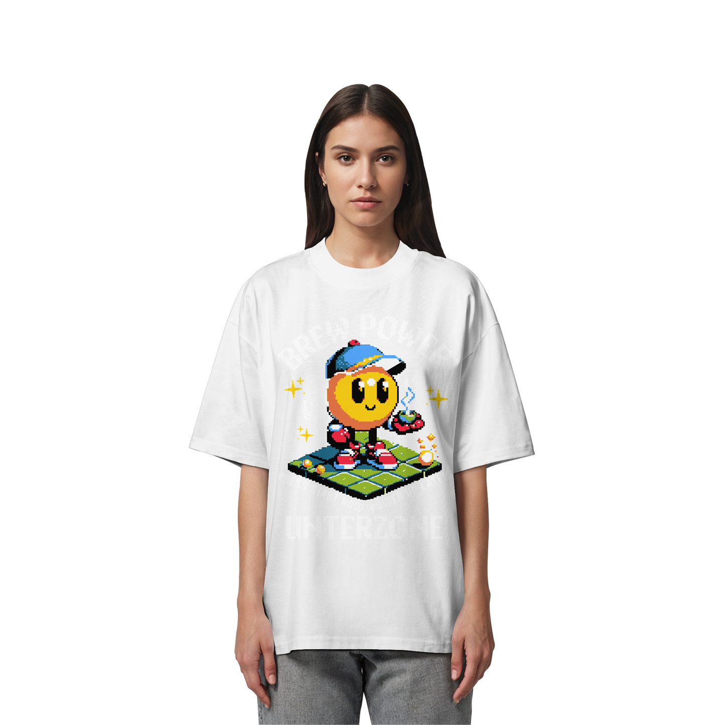 Unterzone Brew Power Organic Oversize Shirt - Organic Oversize Shirt