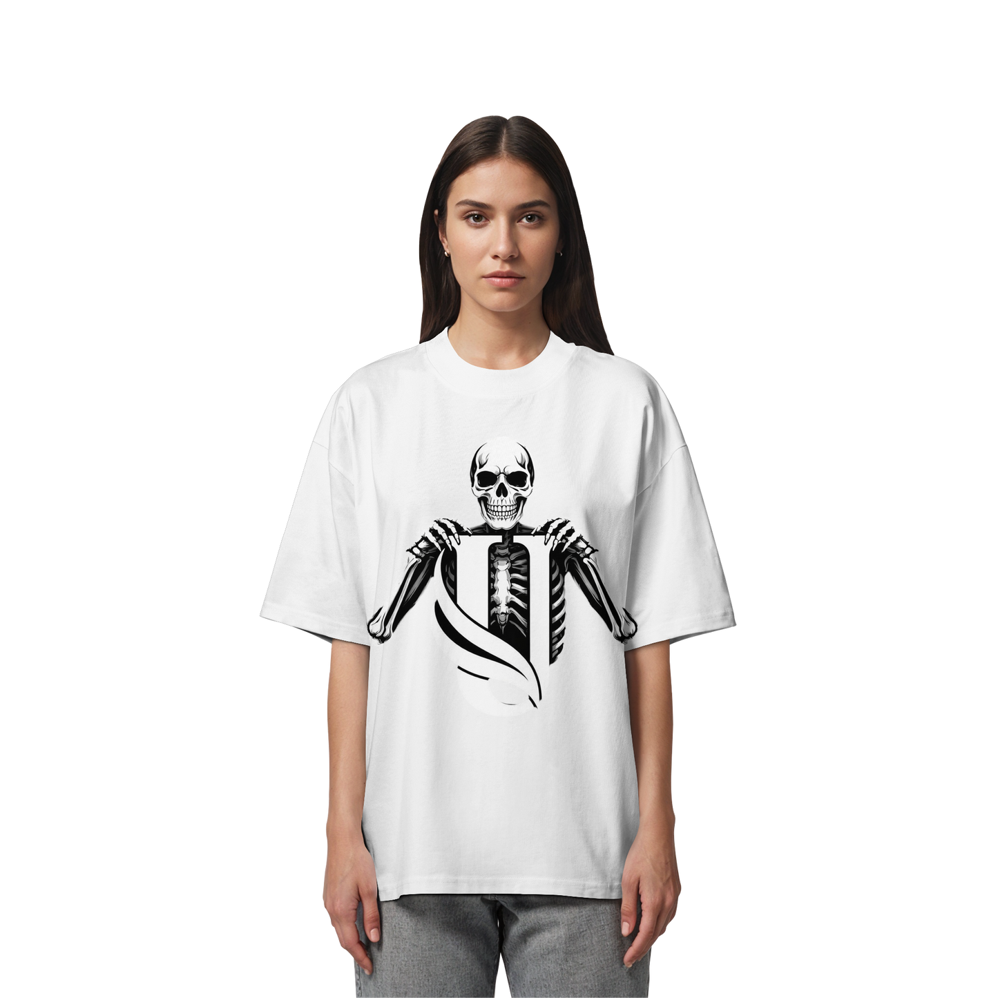 Unterzone Skull - Organic Oversize Shirt