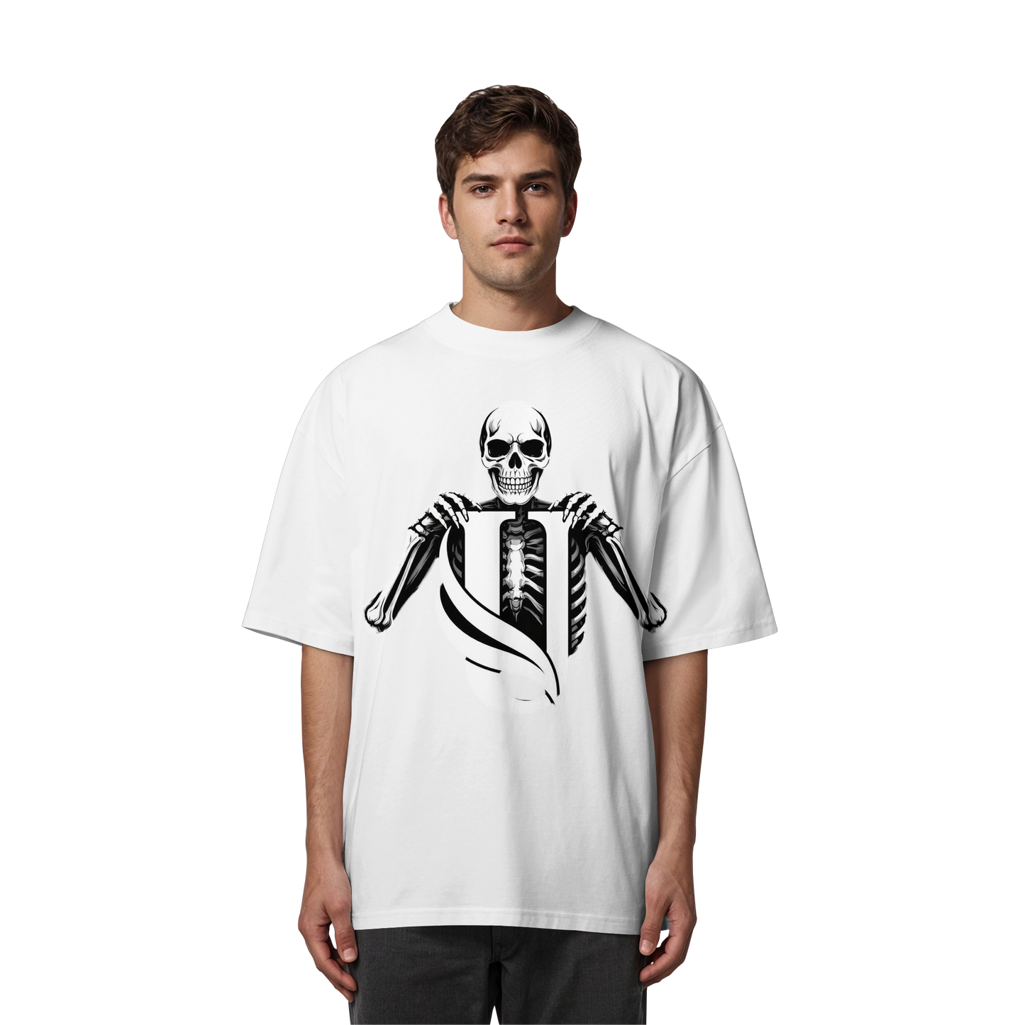 Unterzone Skull - Organic Oversize Shirt