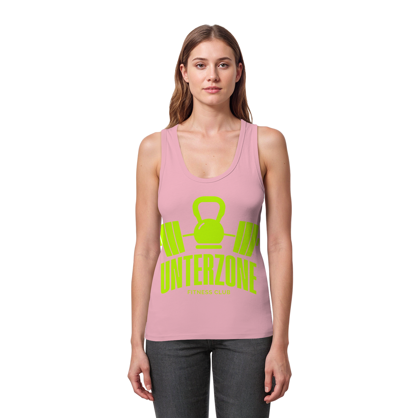 Unterzone Fitness Club - Womens Organic Fitted Tank Top