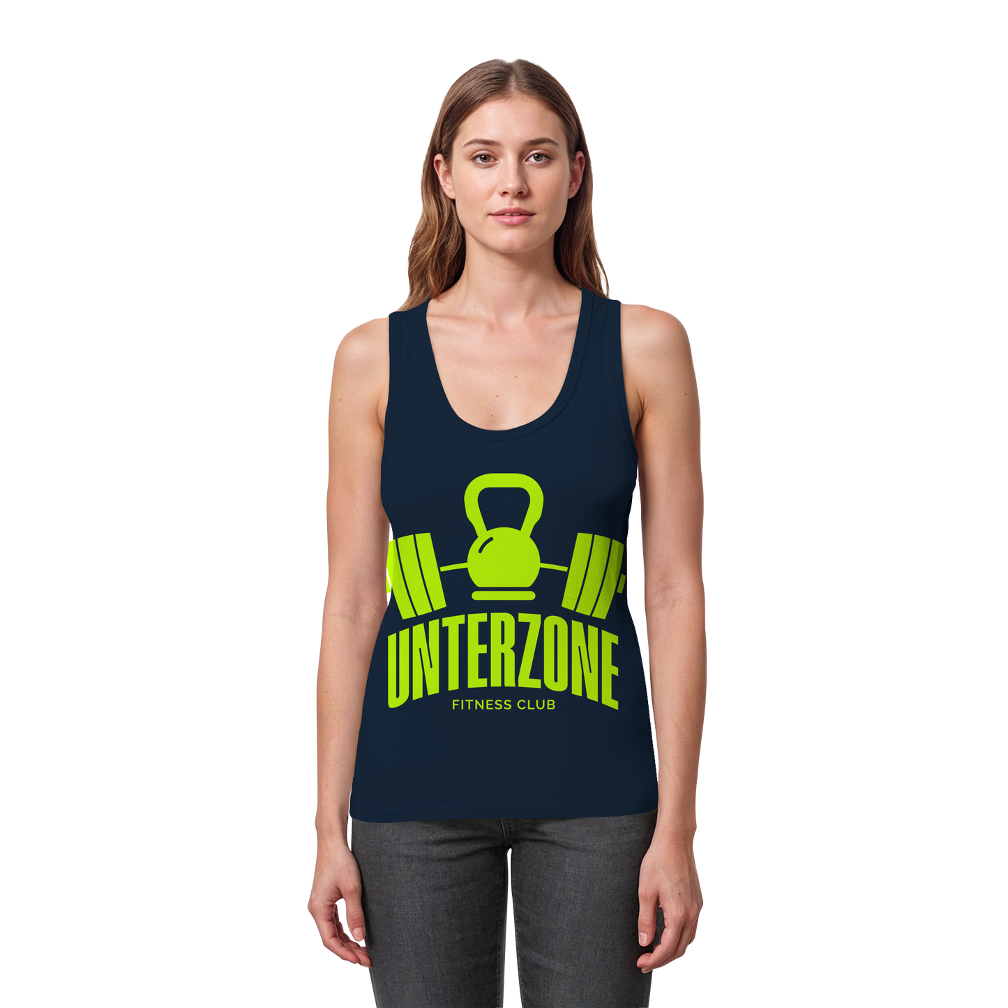 Unterzone Fitness Club - Womens Organic Fitted Tank Top