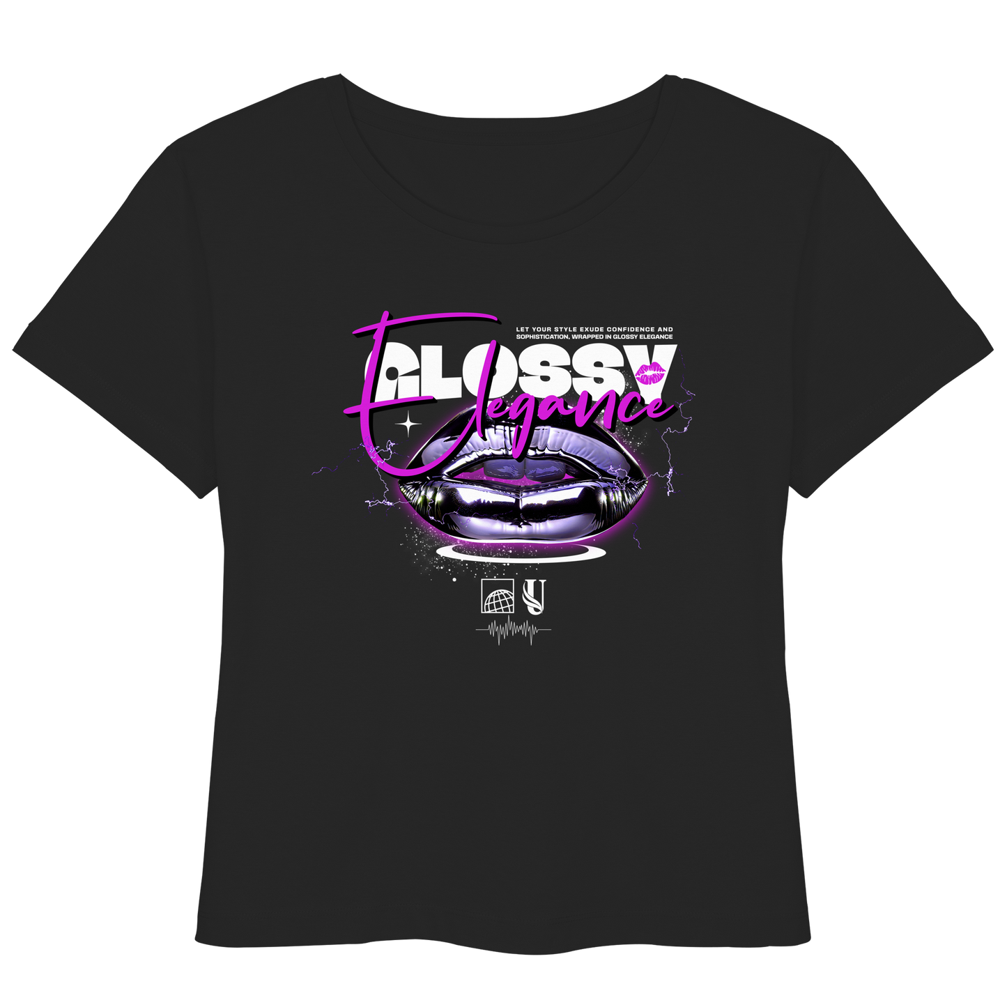 Unterzone Glossy Elegance  - Womens Organic Lightweight T-Shirt