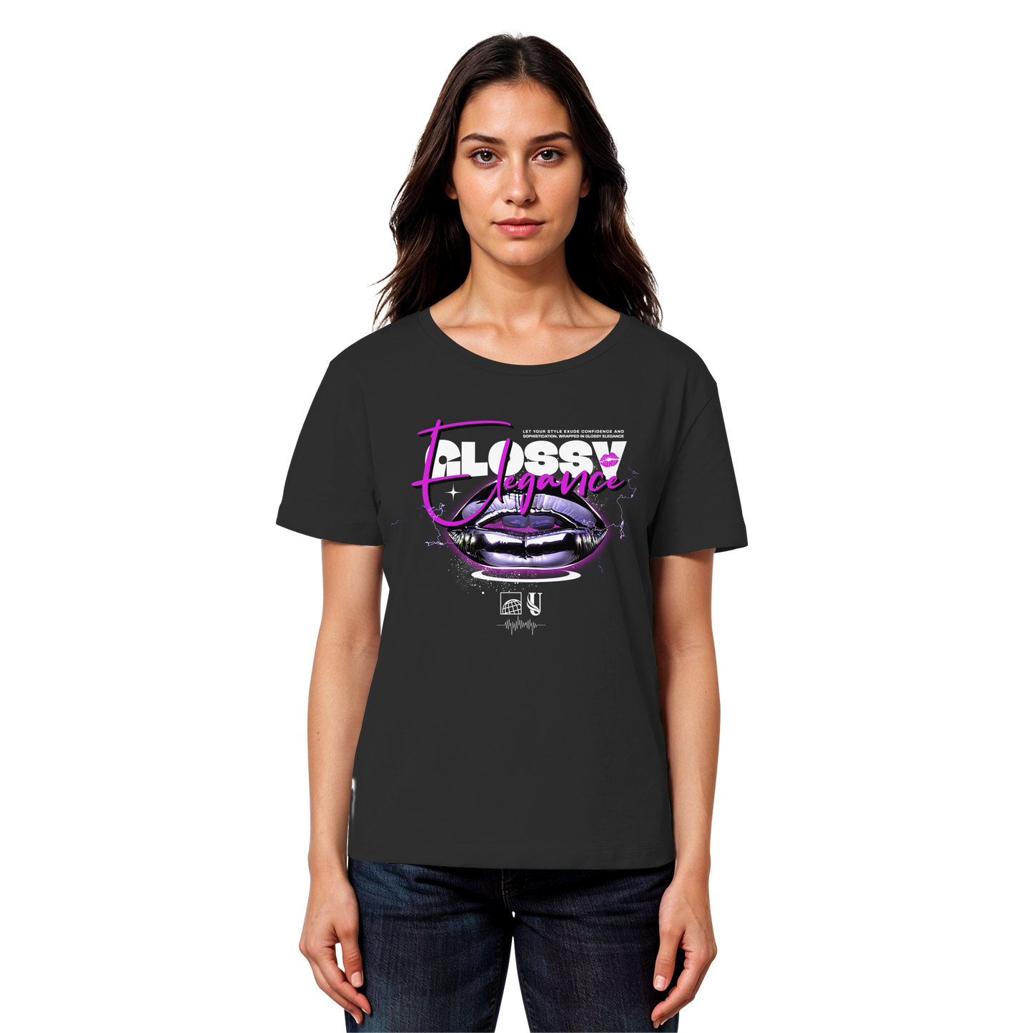 Unterzone Glossy Elegance  - Womens Organic Lightweight T-Shirt