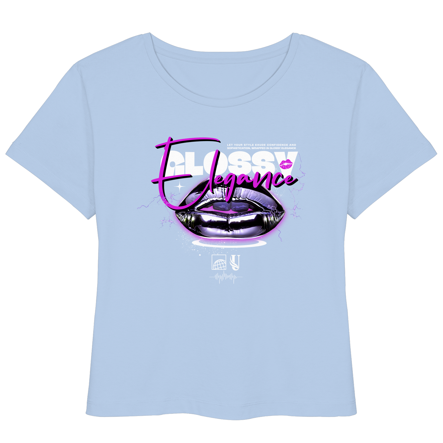 Unterzone Glossy Elegance  - Womens Organic Lightweight T-Shirt