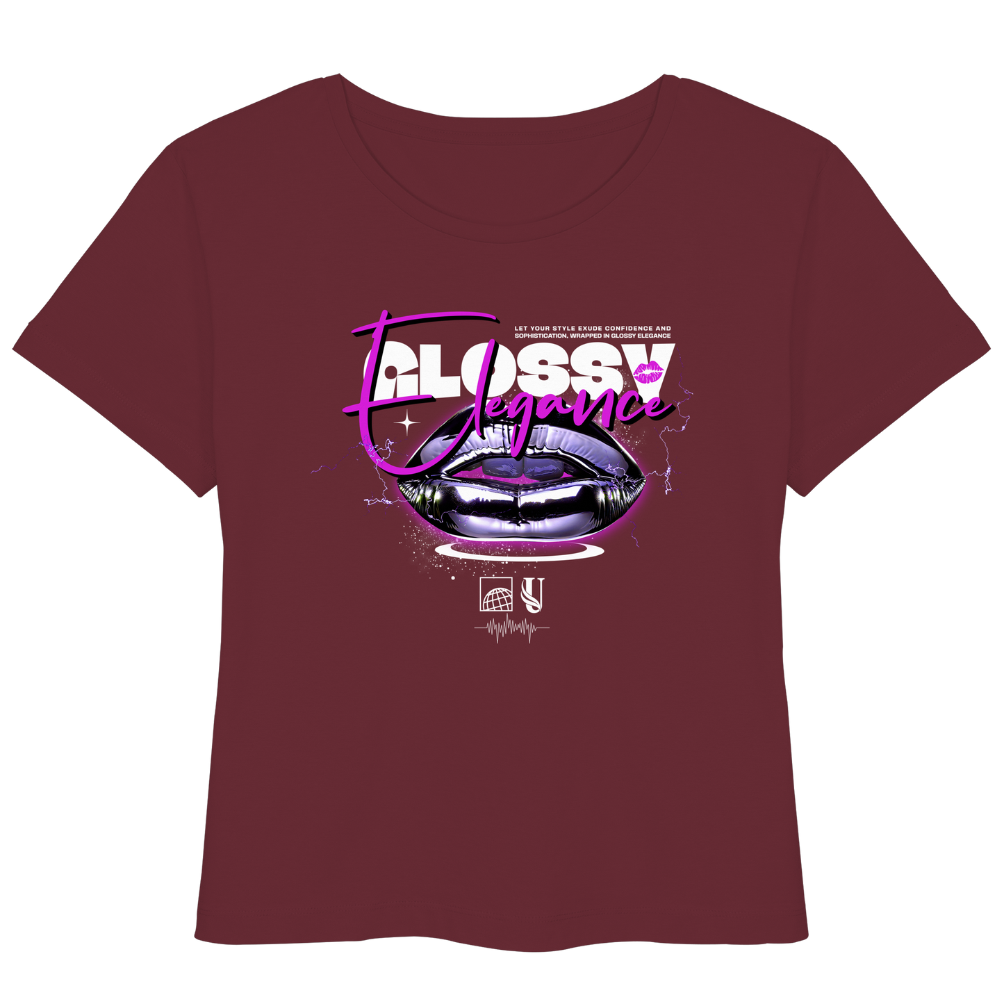 Unterzone Glossy Elegance  - Womens Organic Lightweight T-Shirt