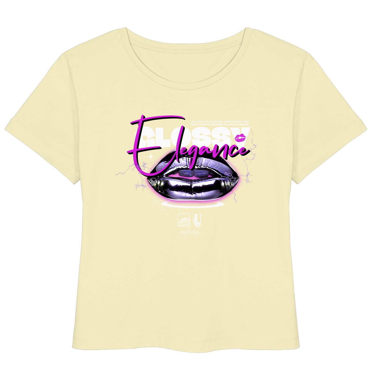 Unterzone Glossy Elegance  - Womens Organic Lightweight T-Shirt