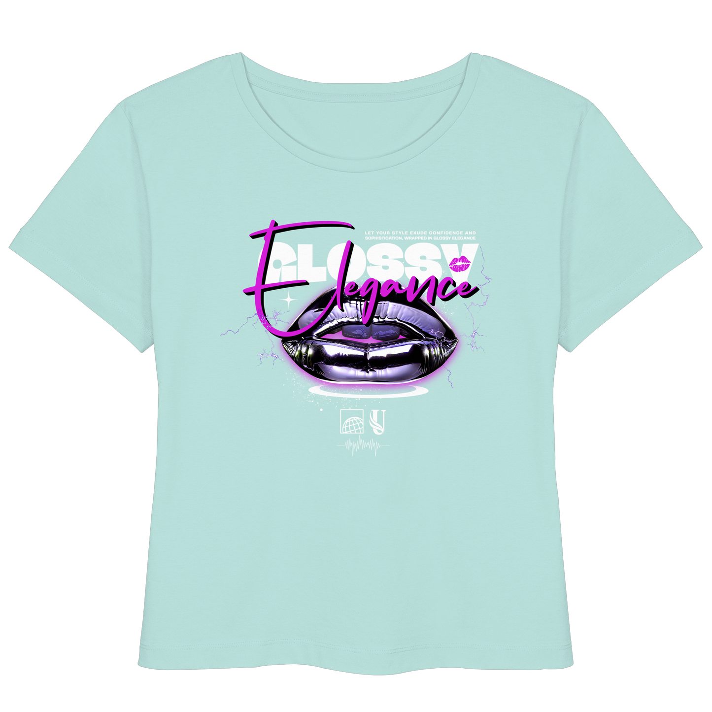 Unterzone Glossy Elegance  - Womens Organic Lightweight T-Shirt