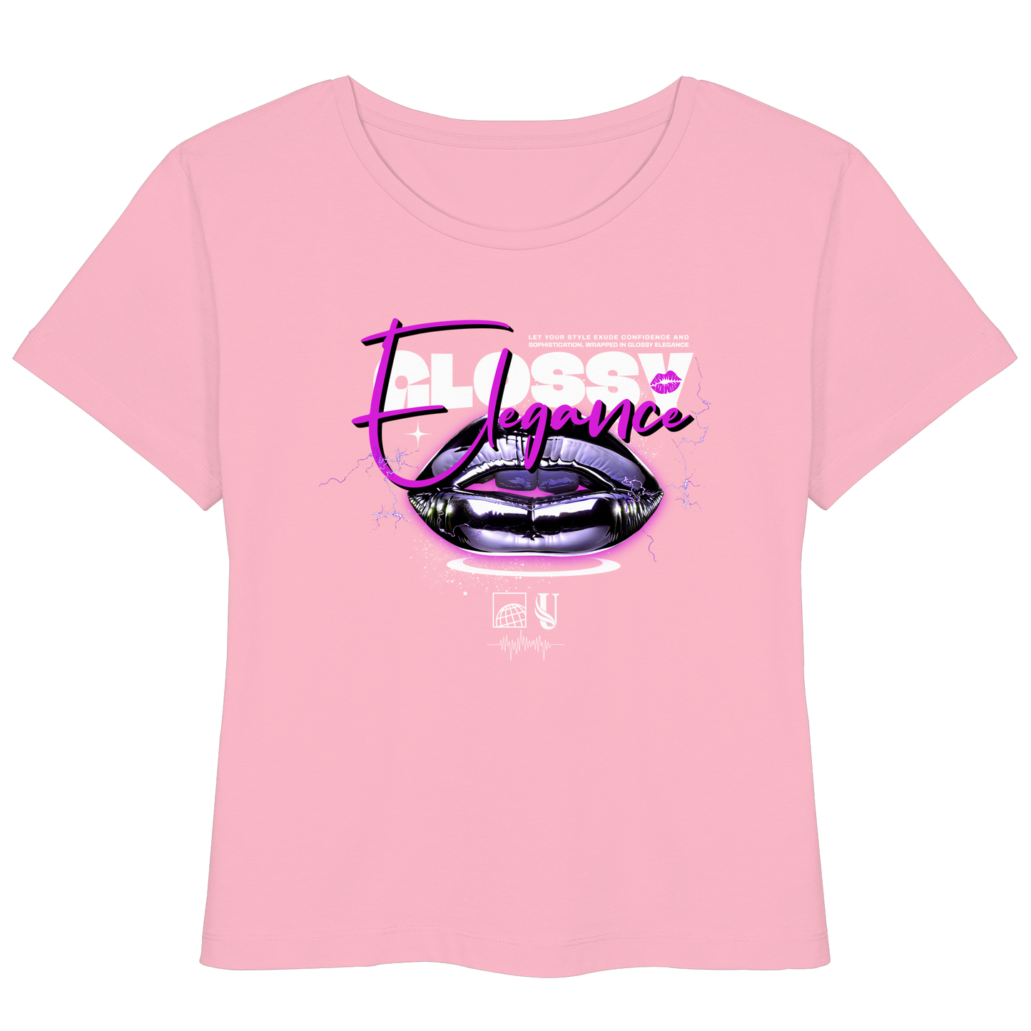 Unterzone Glossy Elegance  - Womens Organic Lightweight T-Shirt