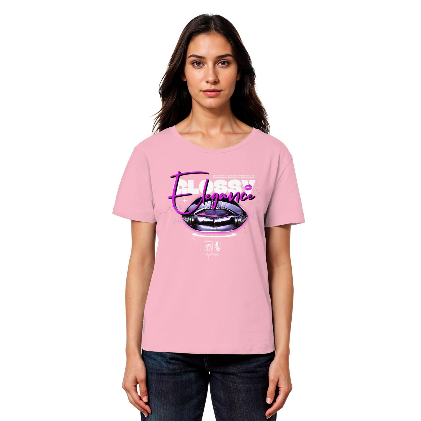 Unterzone Glossy Elegance  - Womens Organic Lightweight T-Shirt