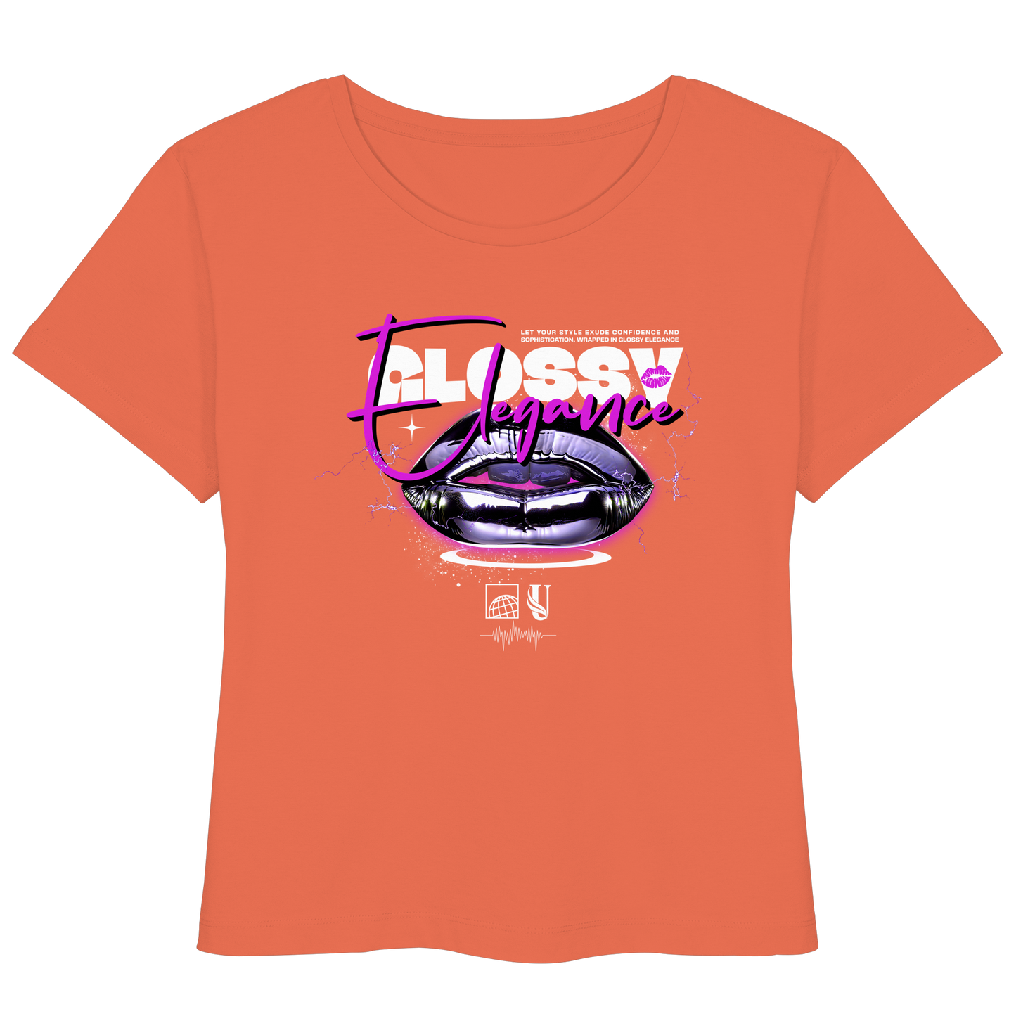 Unterzone Glossy Elegance  - Womens Organic Lightweight T-Shirt