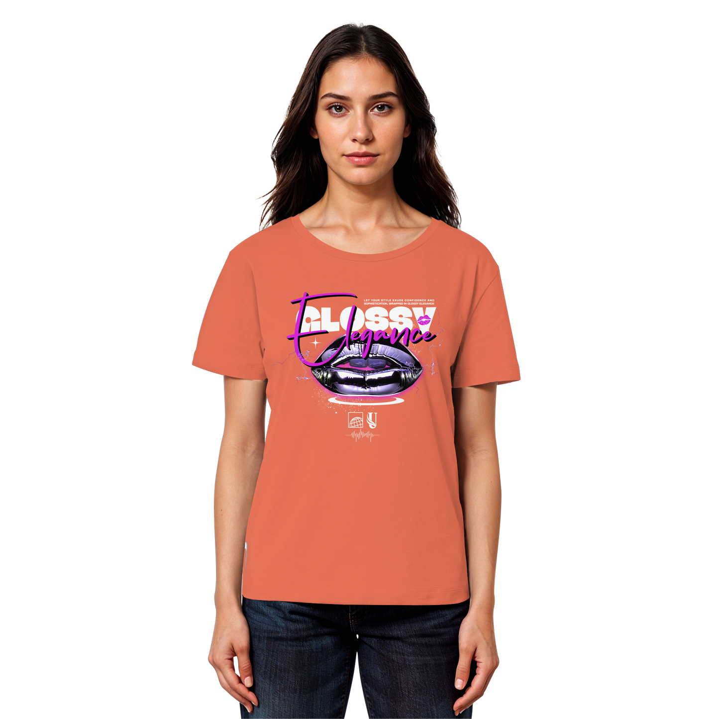 Unterzone Glossy Elegance  - Womens Organic Lightweight T-Shirt