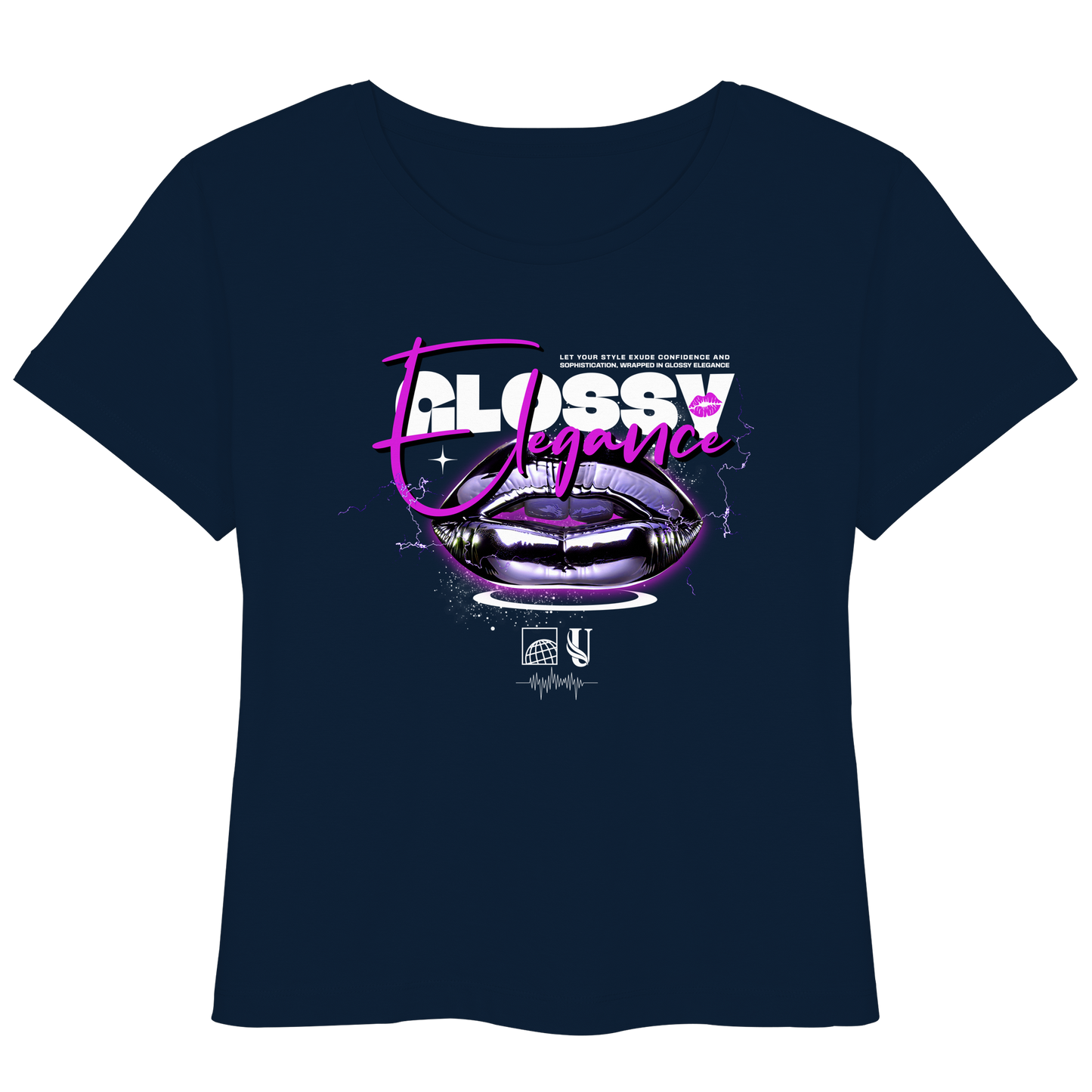 Unterzone Glossy Elegance  - Womens Organic Lightweight T-Shirt