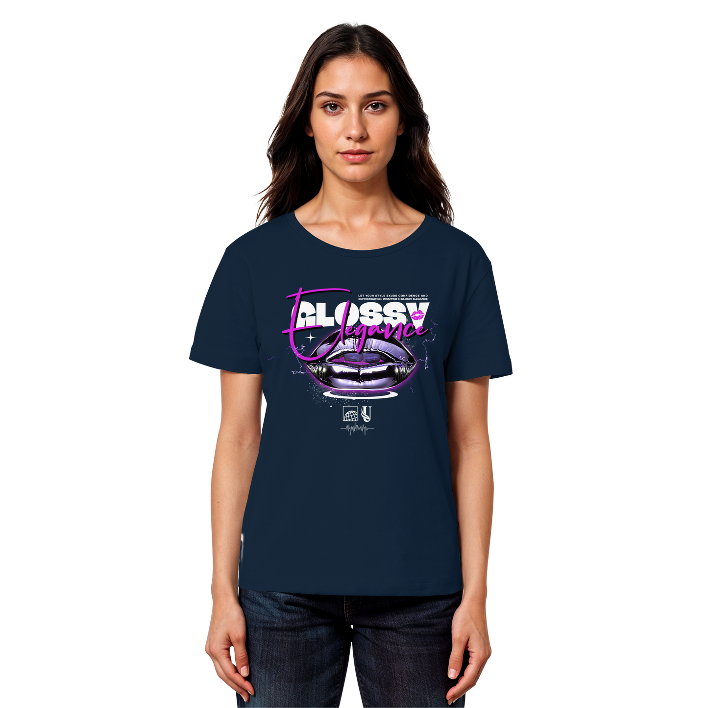 Unterzone Glossy Elegance  - Womens Organic Lightweight T-Shirt