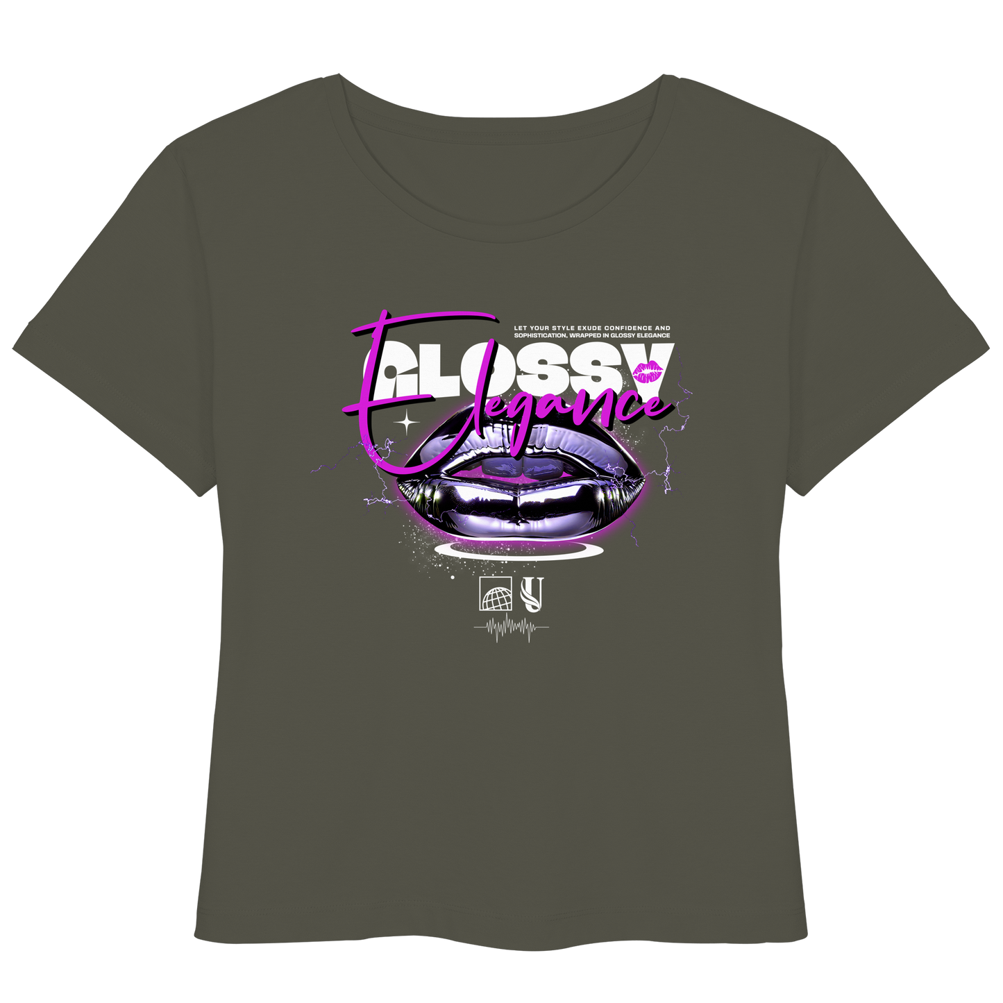 Unterzone Glossy Elegance  - Womens Organic Lightweight T-Shirt