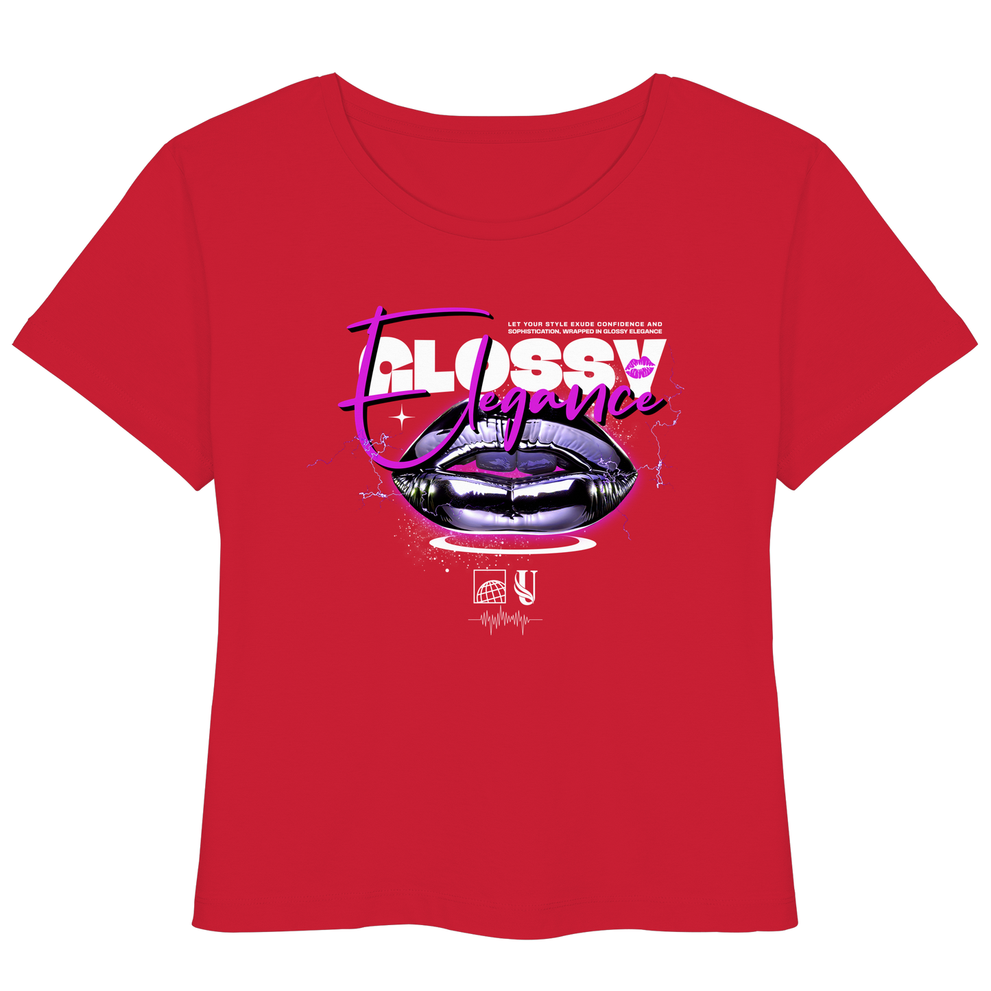 Unterzone Glossy Elegance  - Womens Organic Lightweight T-Shirt