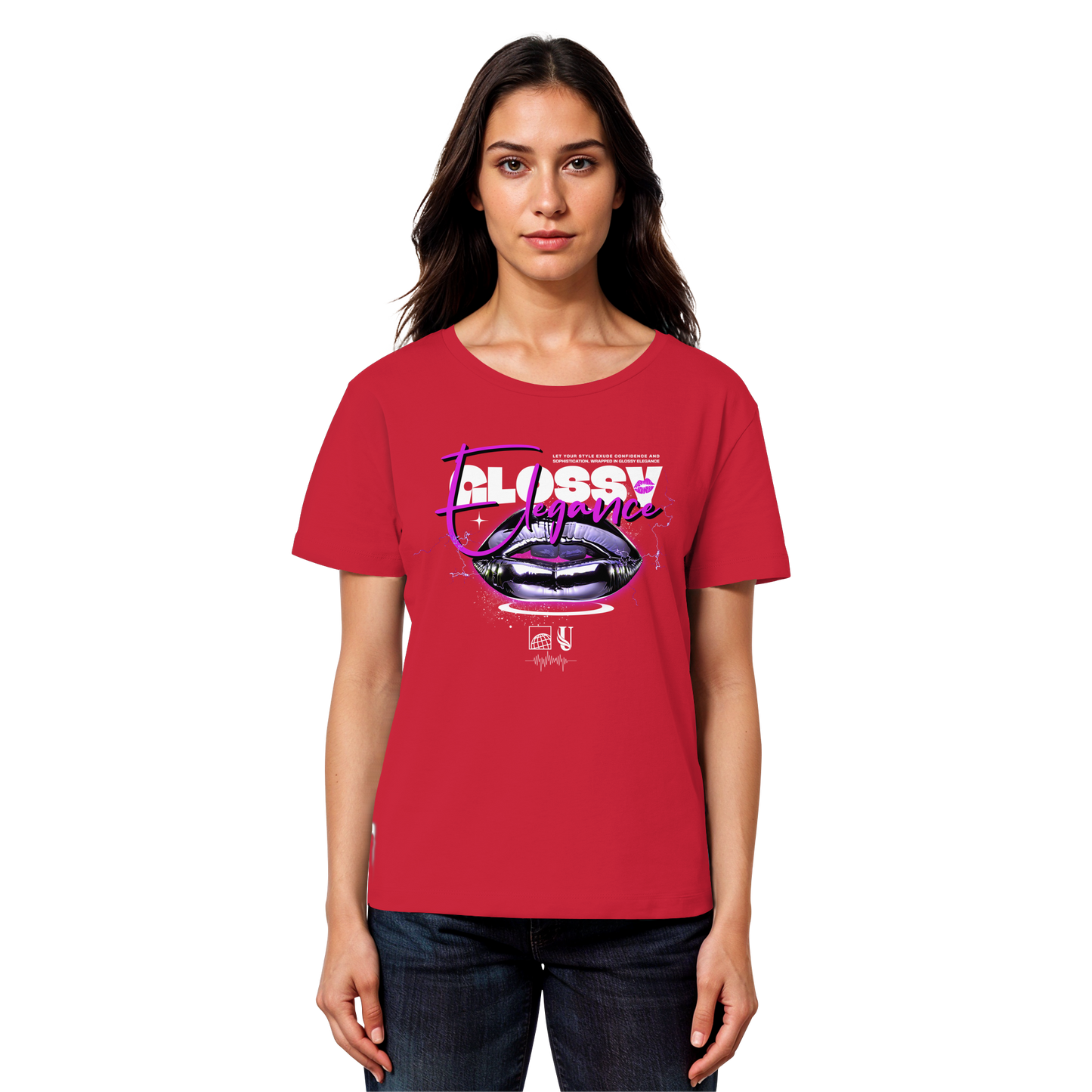 Unterzone Glossy Elegance  - Womens Organic Lightweight T-Shirt