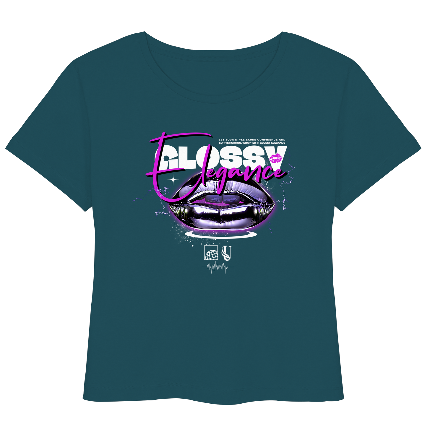 Unterzone Glossy Elegance  - Womens Organic Lightweight T-Shirt