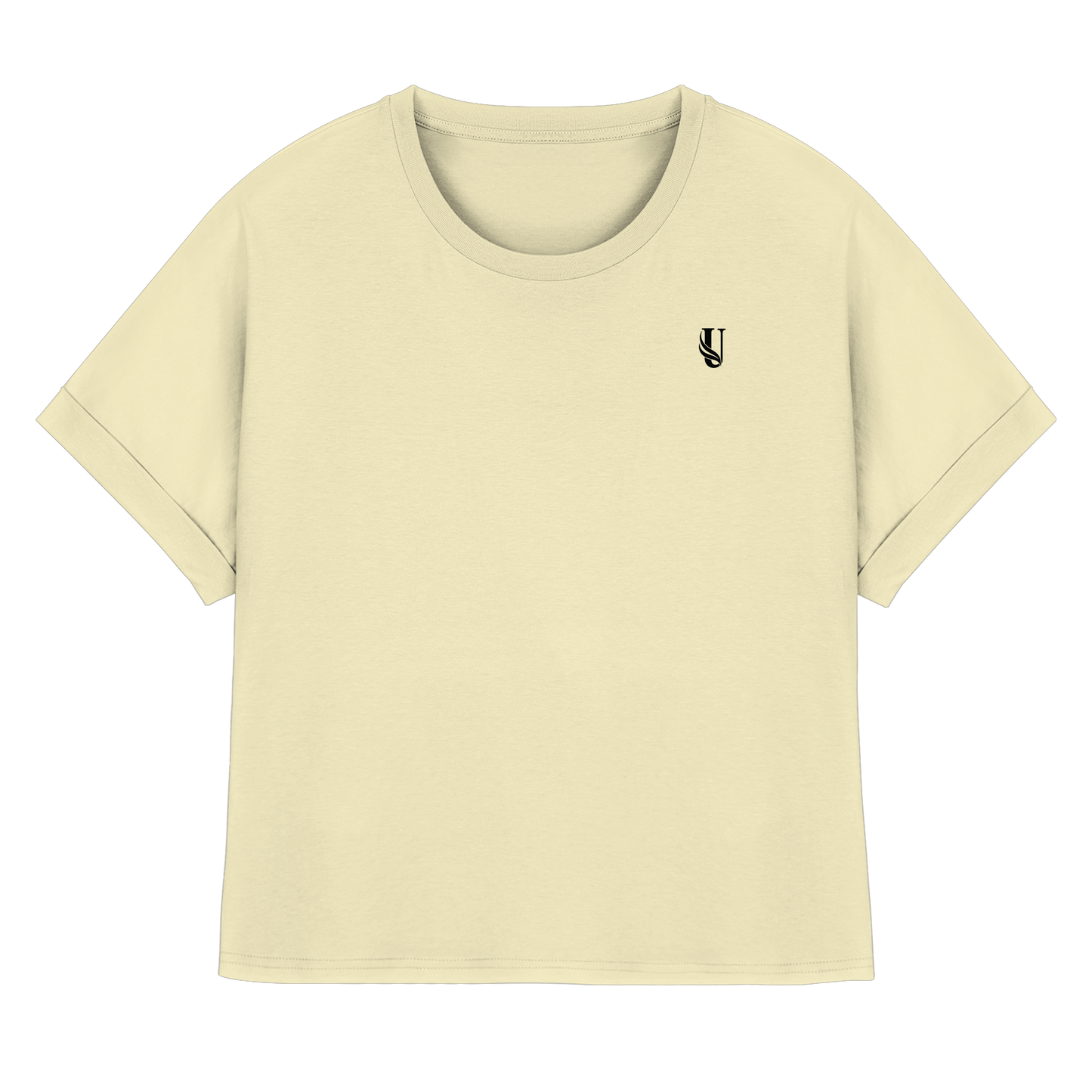 Unterzone Shirt - Womens Organic Rolled Sleeves T-Shirt