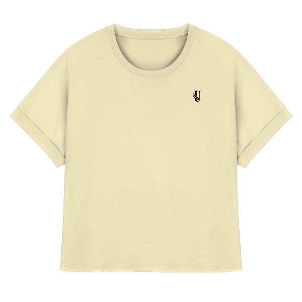 Unterzone Shirt - Womens Organic Rolled Sleeves T-Shirt