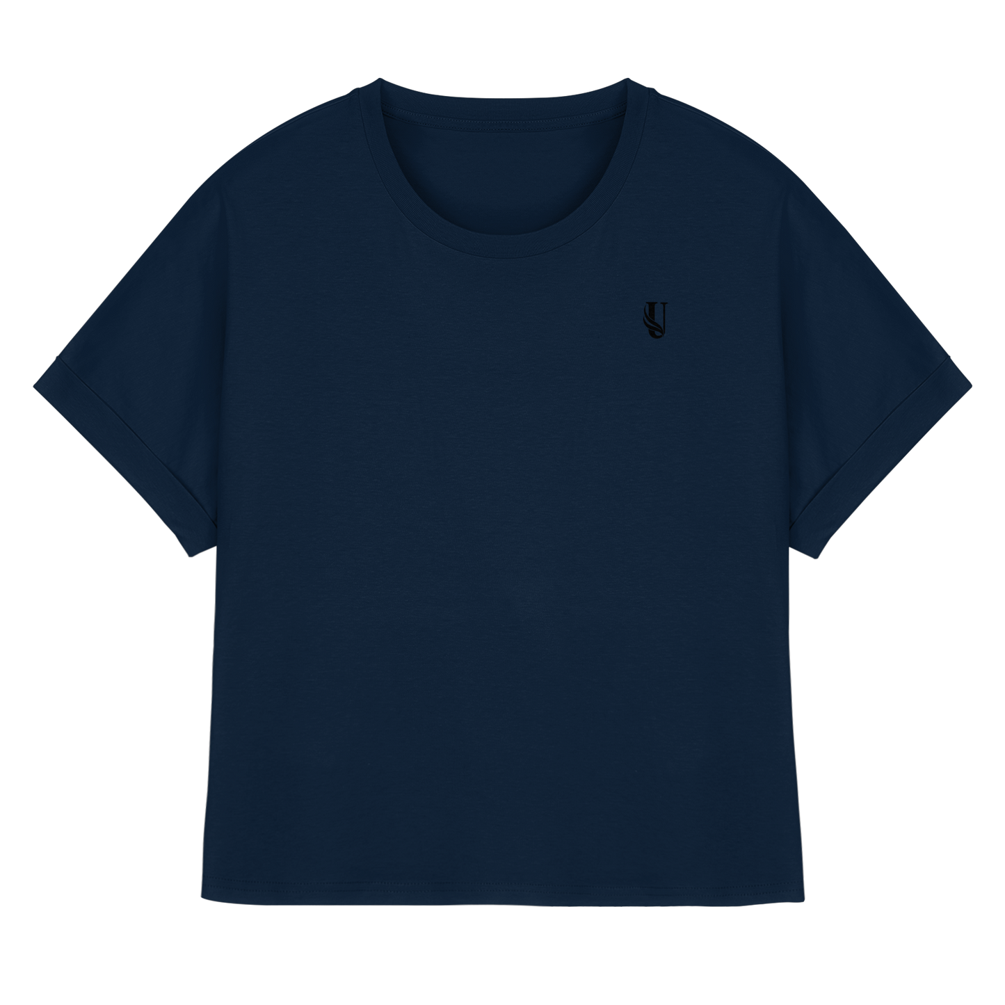 Unterzone Shirt - Womens Organic Rolled Sleeves T-Shirt