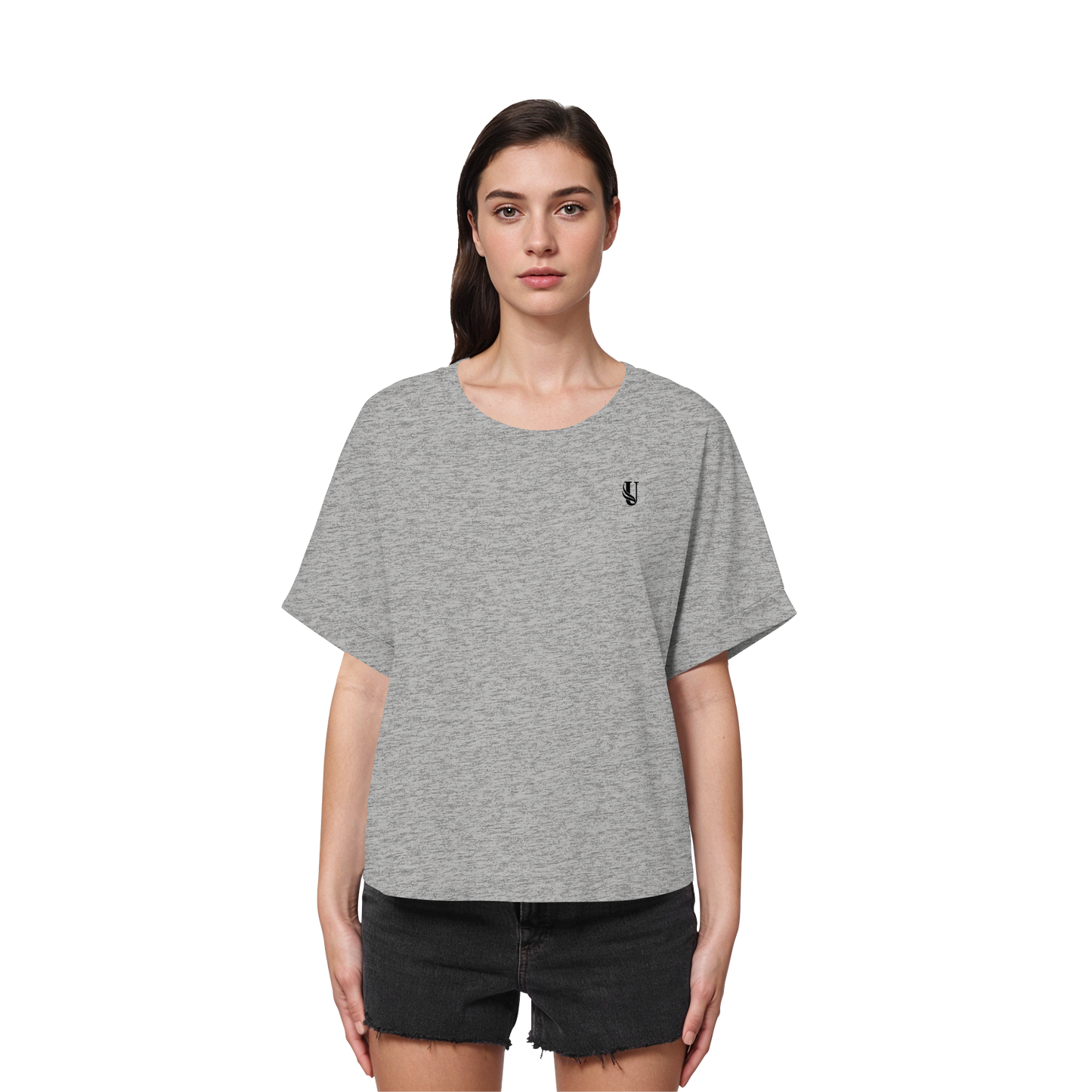 Unterzone Shirt - Womens Organic Rolled Sleeves T-Shirt