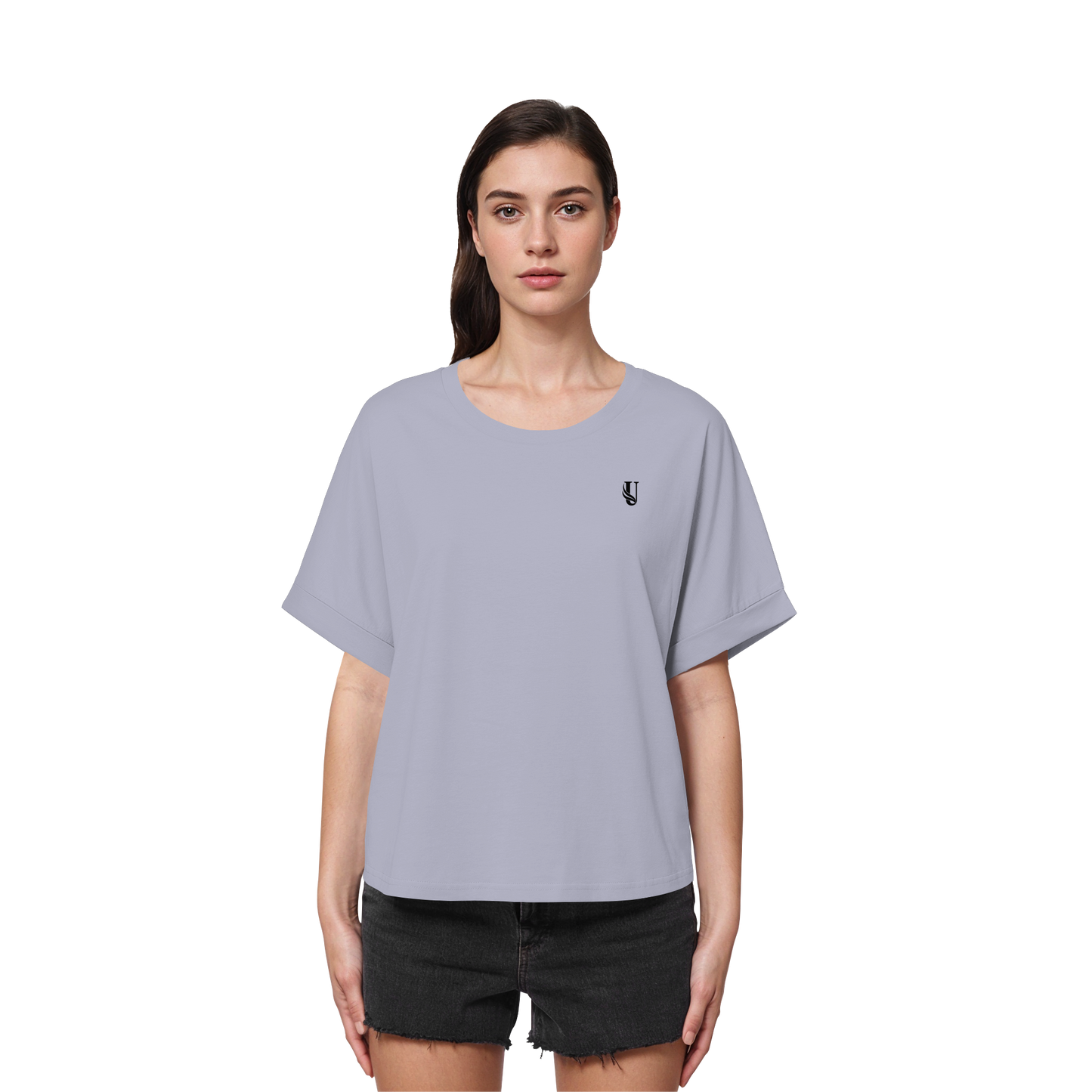 Unterzone Shirt - Womens Organic Rolled Sleeves T-Shirt