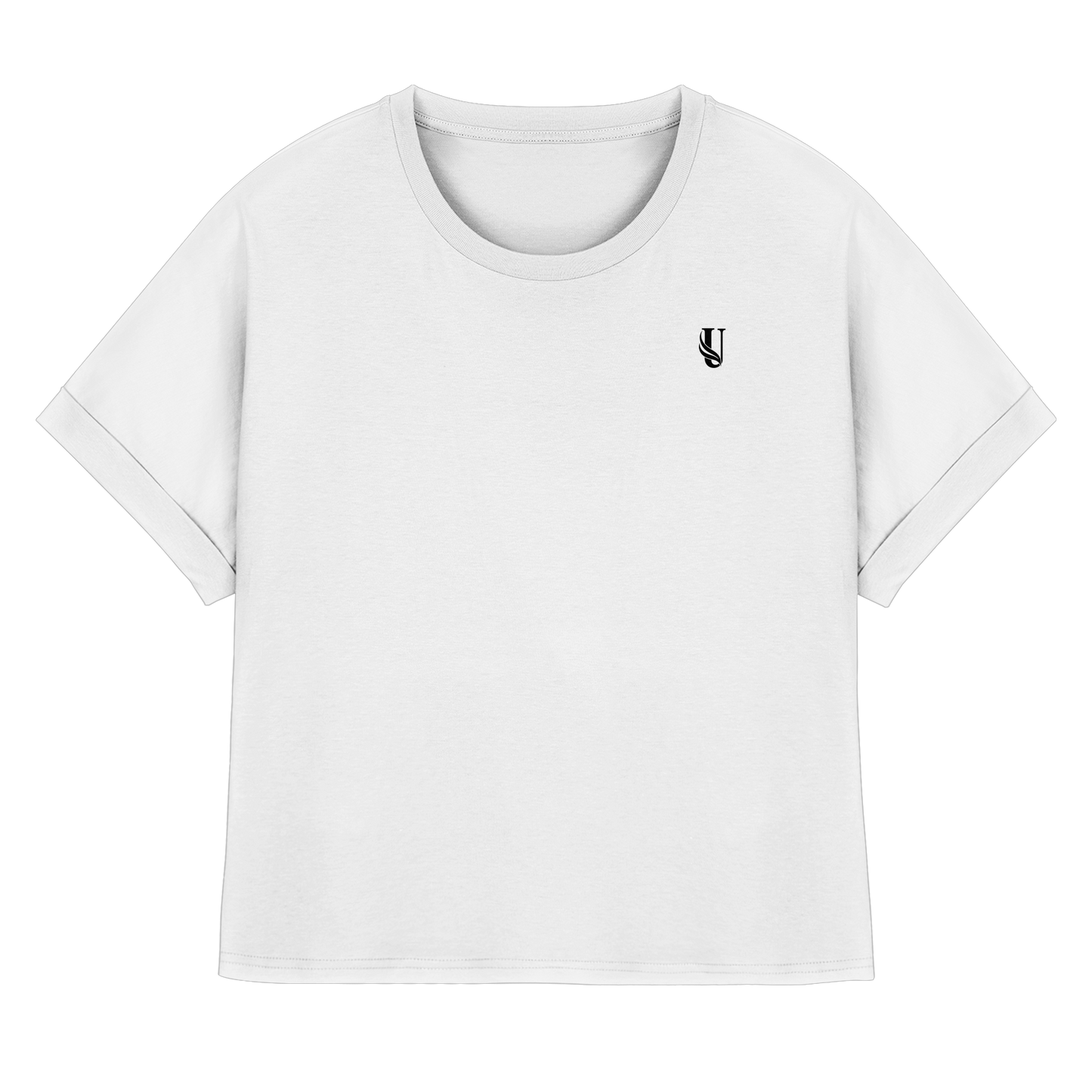 Unterzone Shirt - Womens Organic Rolled Sleeves T-Shirt
